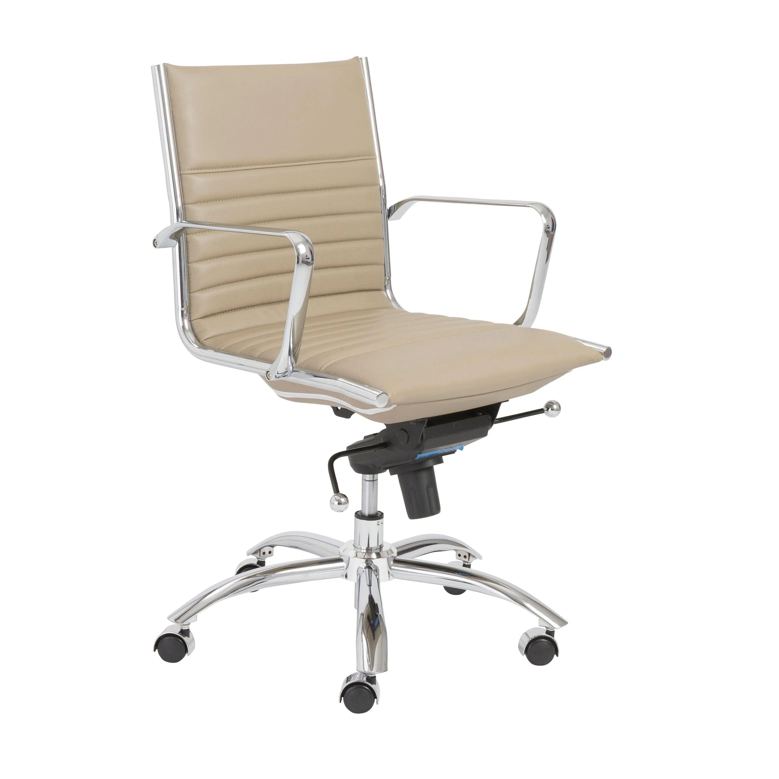 Dirk Low Back Office Chair  Leatherette - Frankwebs