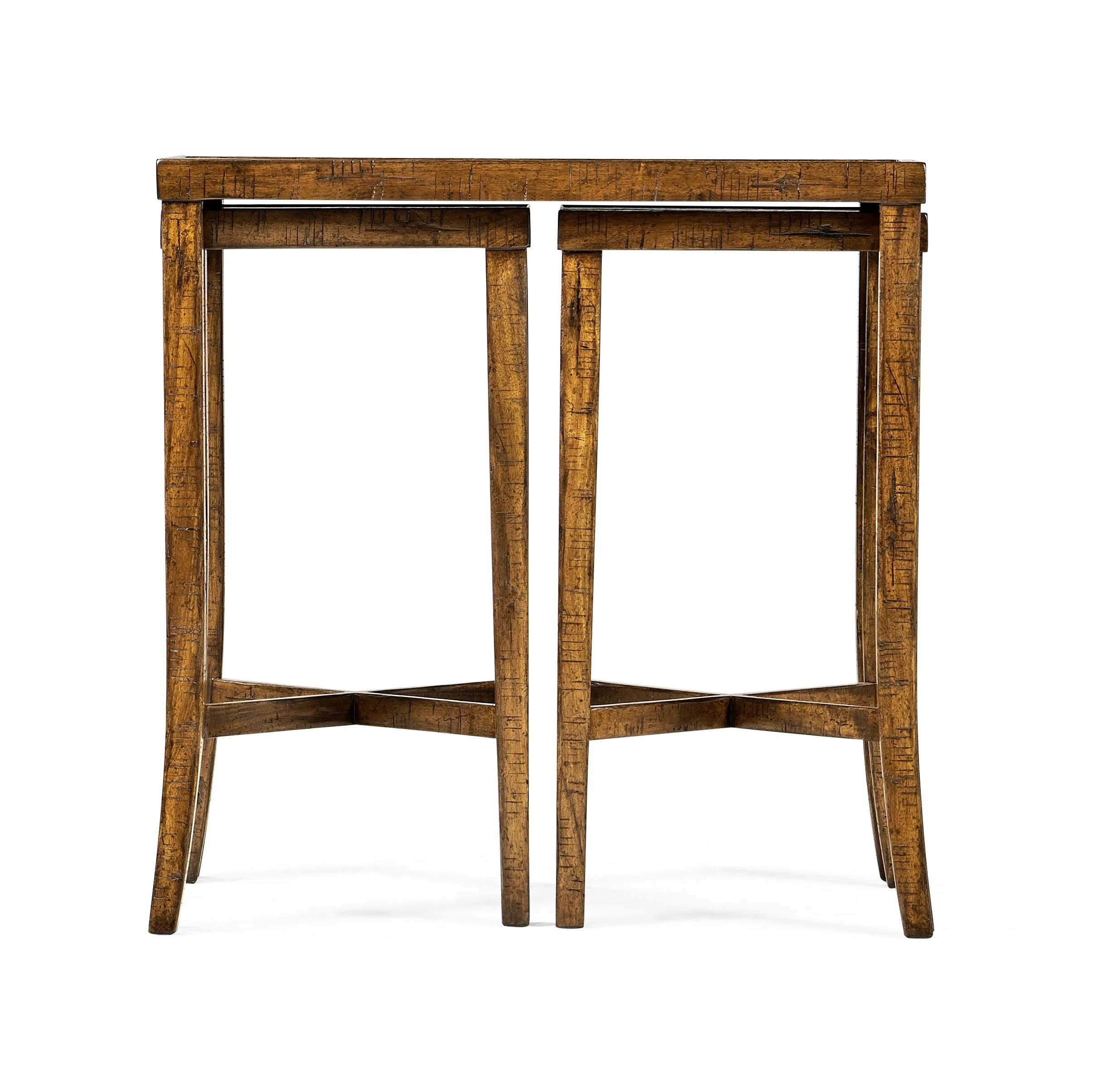 Casual Accents Country Walnut Nested Cocktail Table - Frankwebs