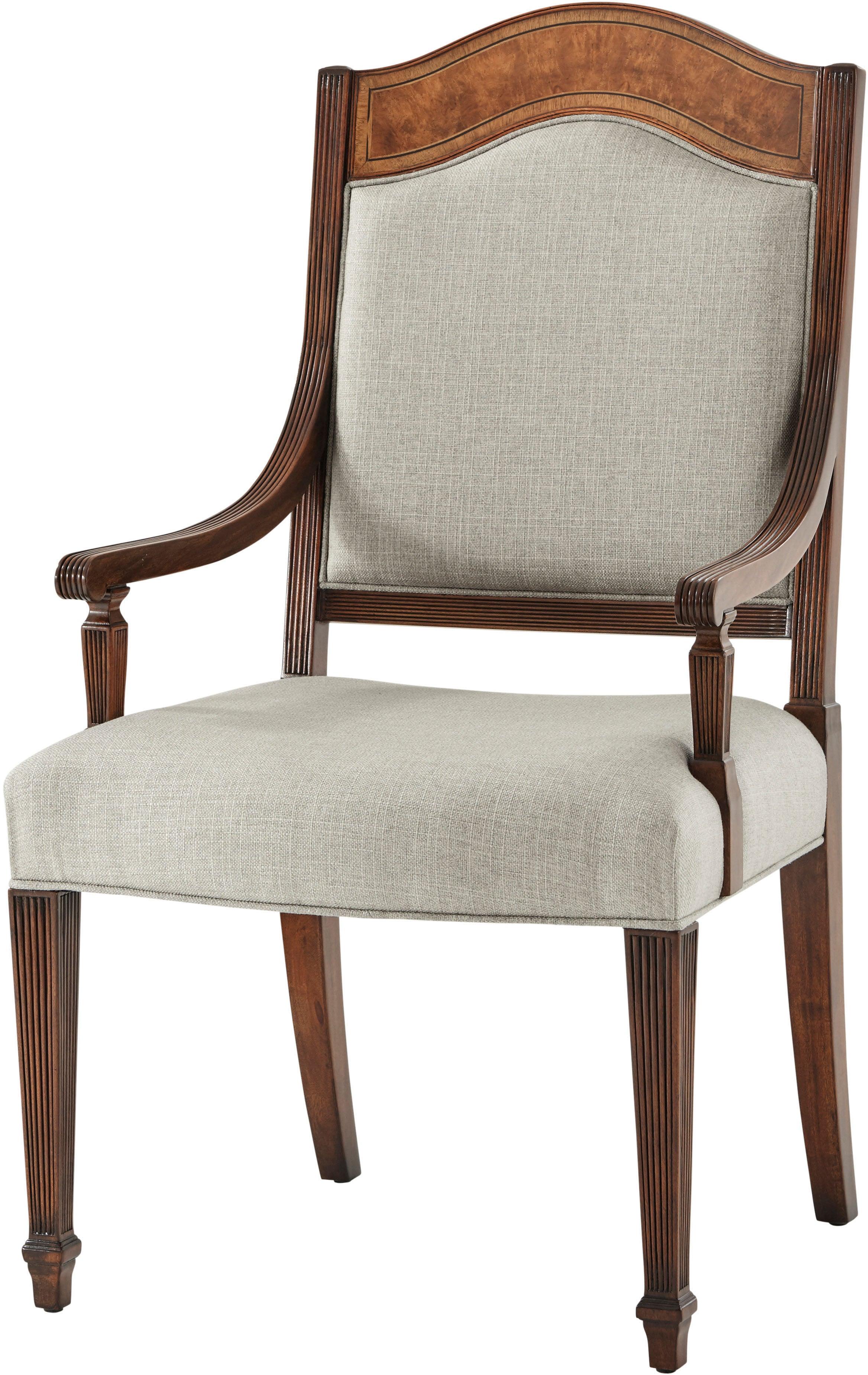 Sheraton's Satinwood Armchair - Set Of 2 - Frankwebs