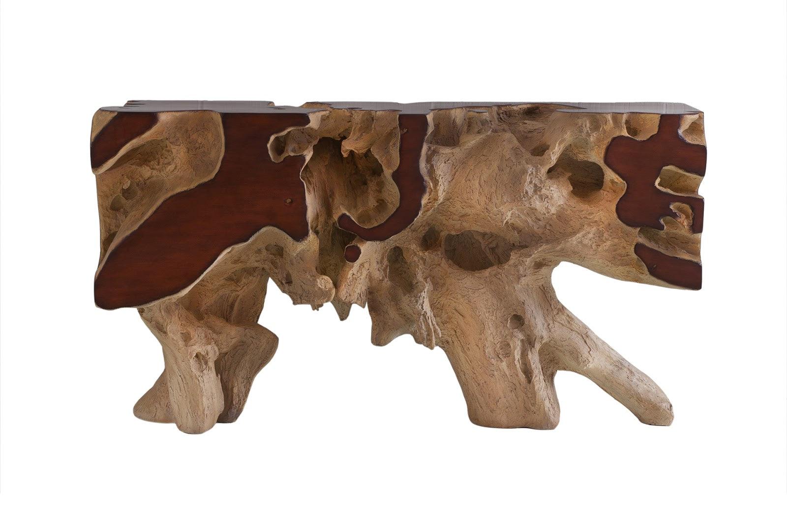 Freeform Console Table, Faux Bois, SM - Frankwebs