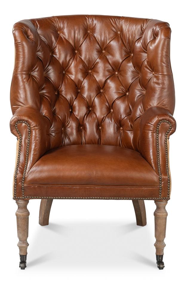 Welsh Leather & Jute Chair - Frankwebs