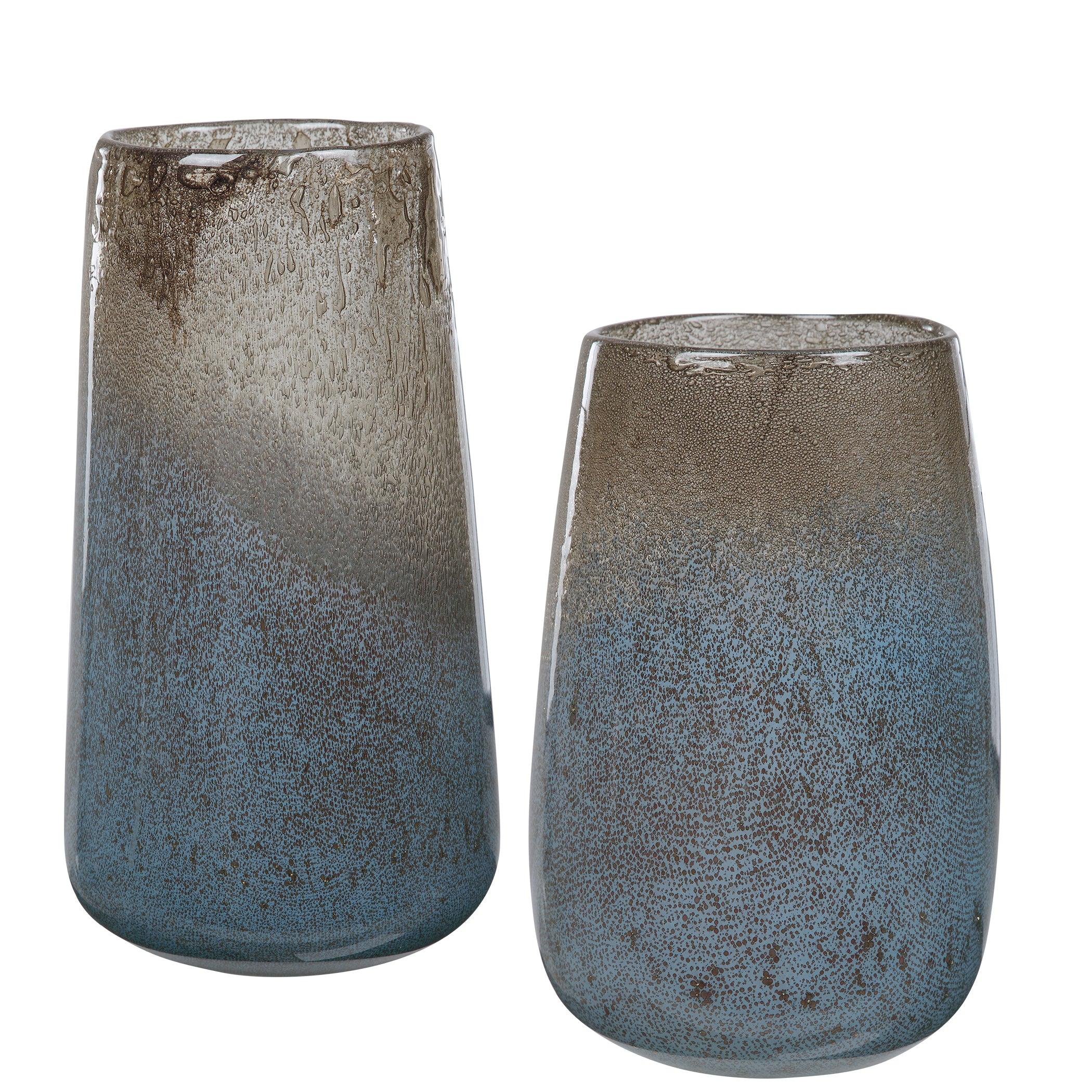 IONE SEEDED GLASS VASES, SET OF 2 - Frankwebs