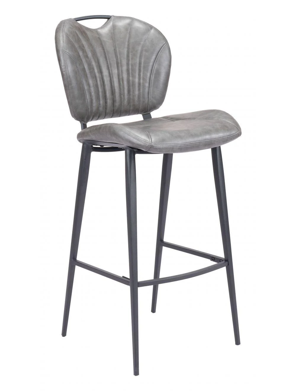 Terrence Bar Chair Vintage Gray - Frankwebs