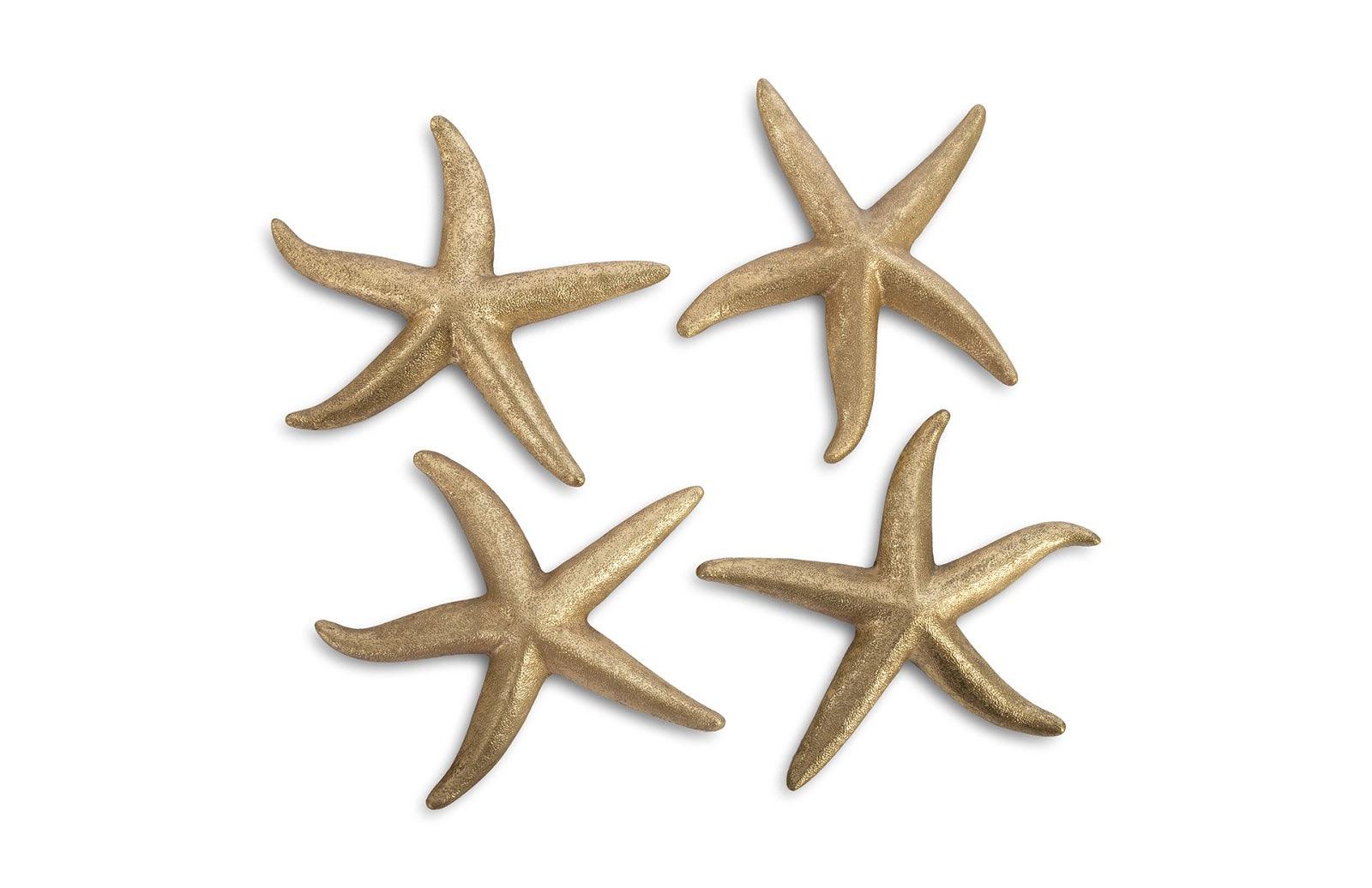 Starfish, Gold Leaf, Set of 4, MD - Frankwebs