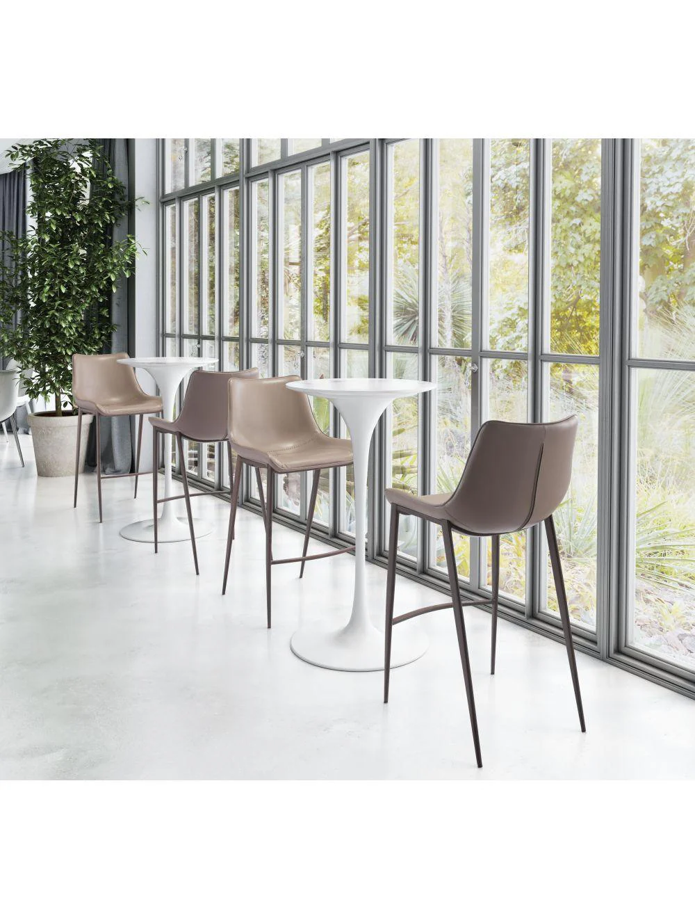 Magnus Bar Chair (Set of 2) Gray & Walnut - Frankwebs