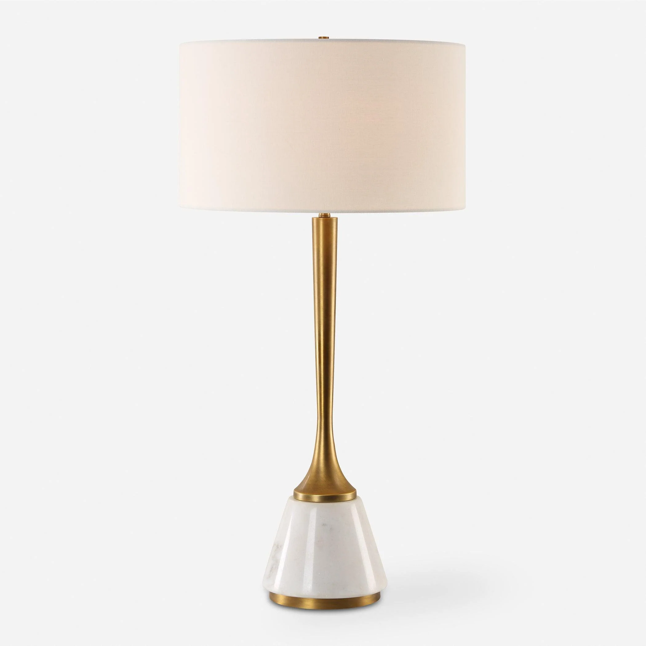 Avola White Marble Table Lamp - Frankwebs