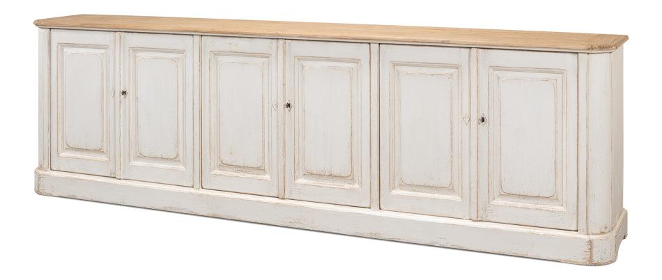 Antique Whitewash Sideboard - 6 Door - Frankwebs