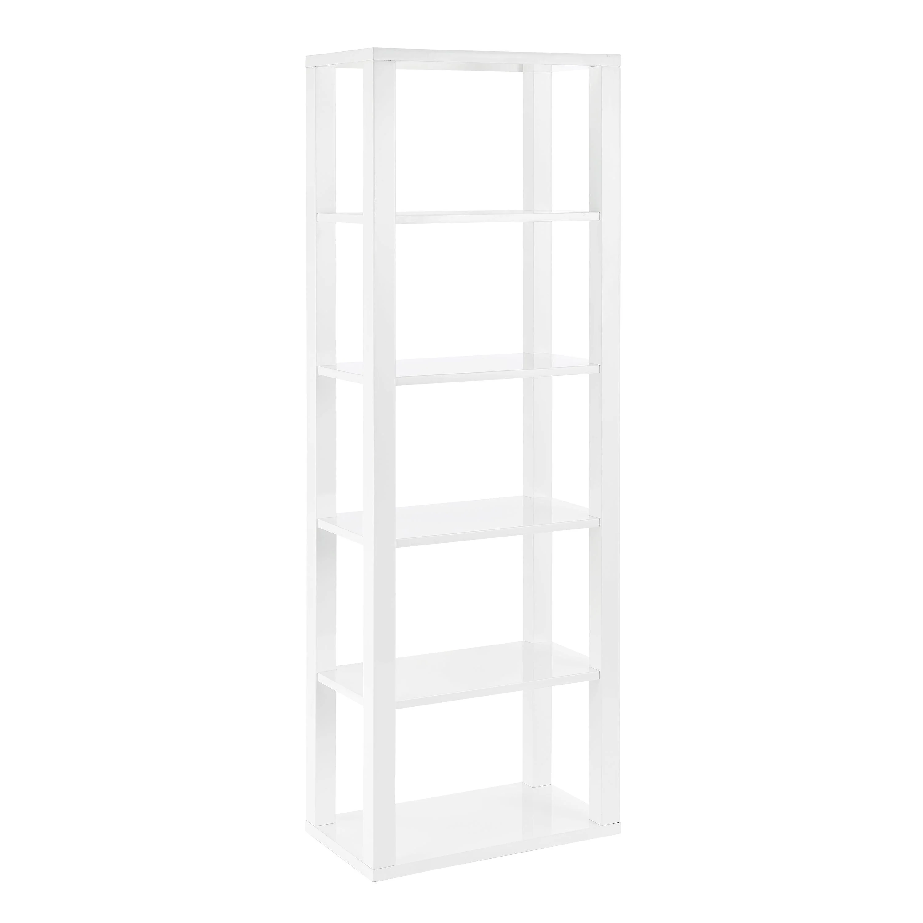 Tresero Shelving Unit in High Gloss White - Frankwebs