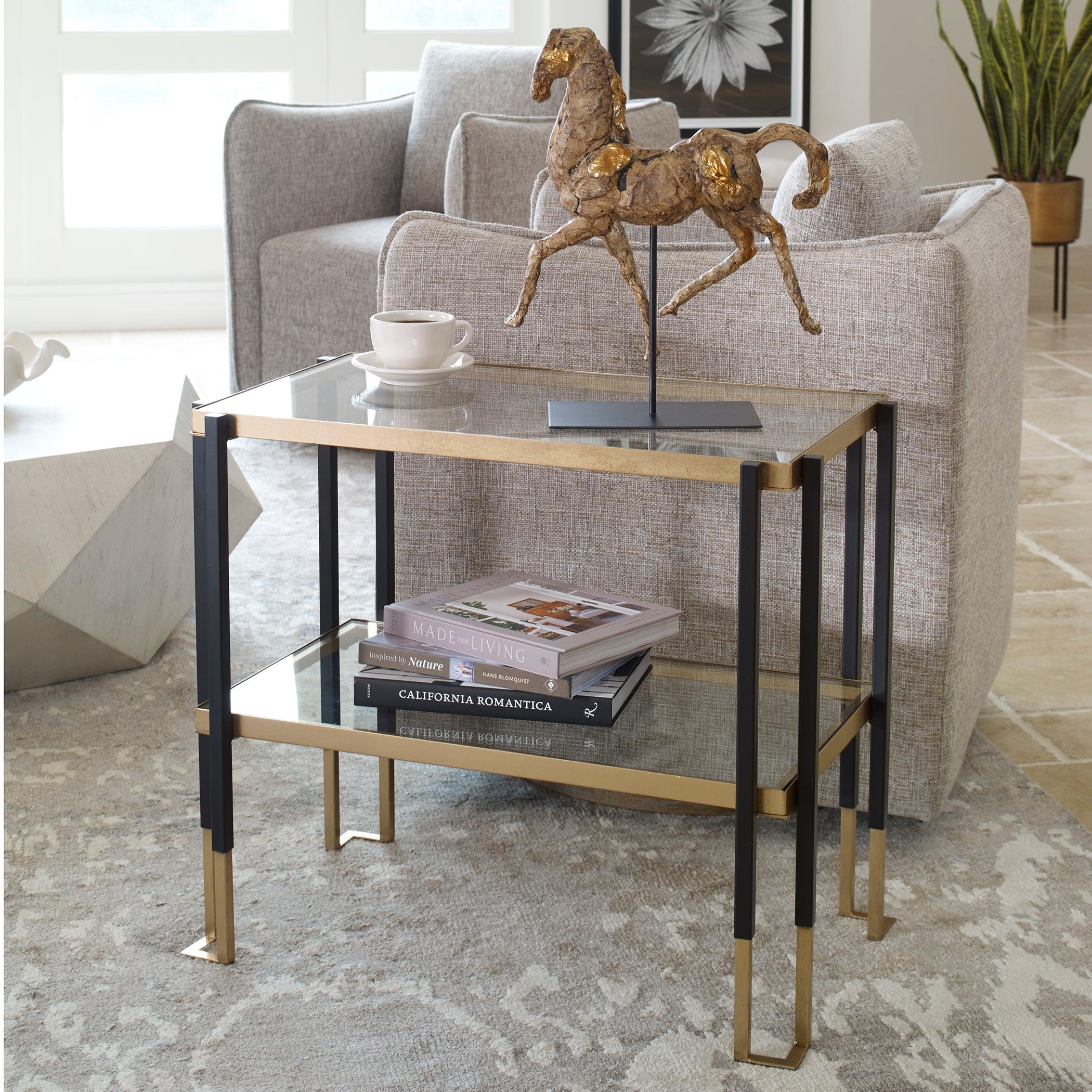 Kentmore Glass Side Table - Frankwebs