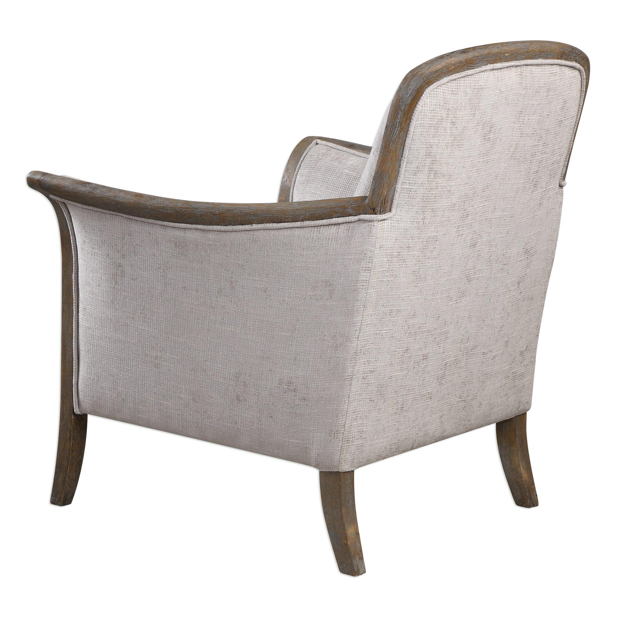 Brittoney Taupe Armchair - Frankwebs