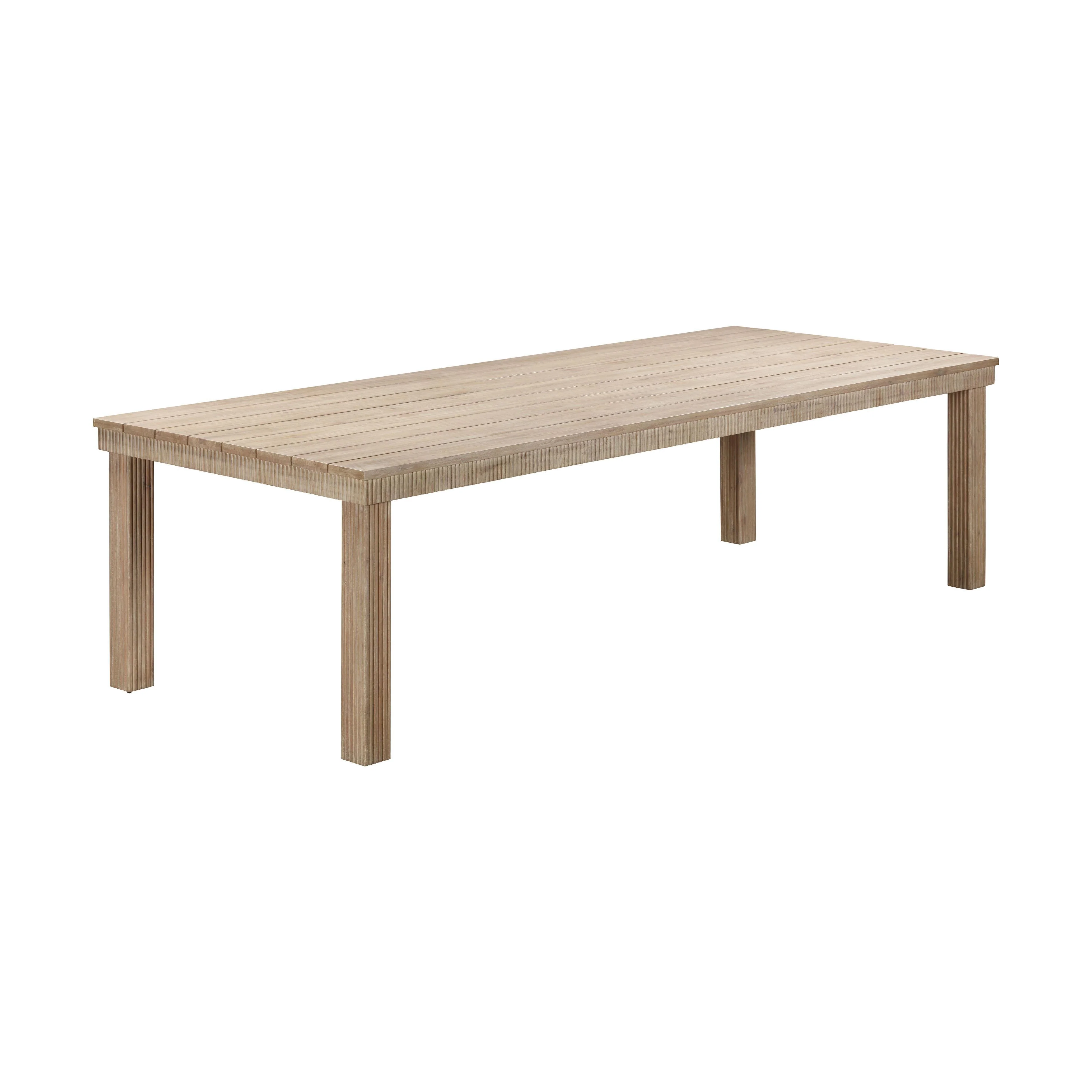 Cassie Natural 108 Inch Rectangular Outdoor Dining Table - Frankwebs