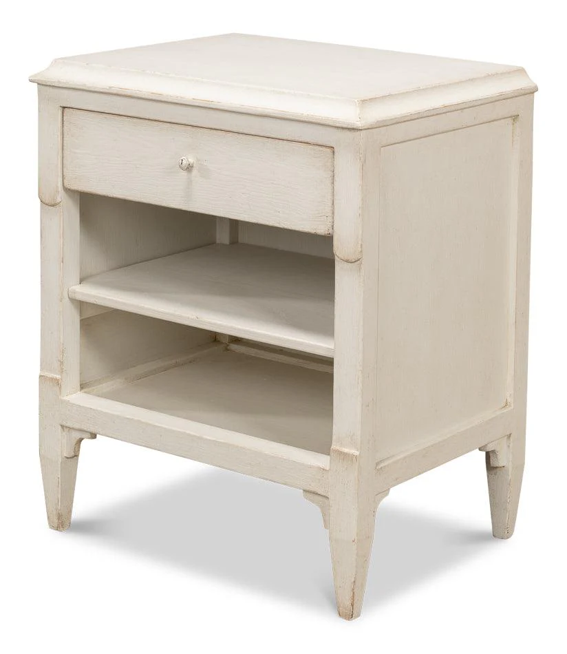 Landry Side Table - Antique White - Frankwebs