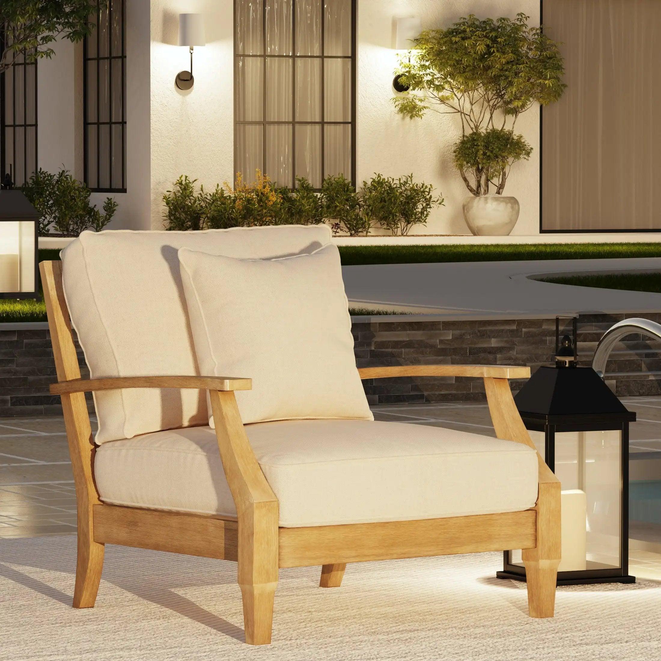 MARTINIQUE WOOD PATIO ARMCHAIR - Frankwebs