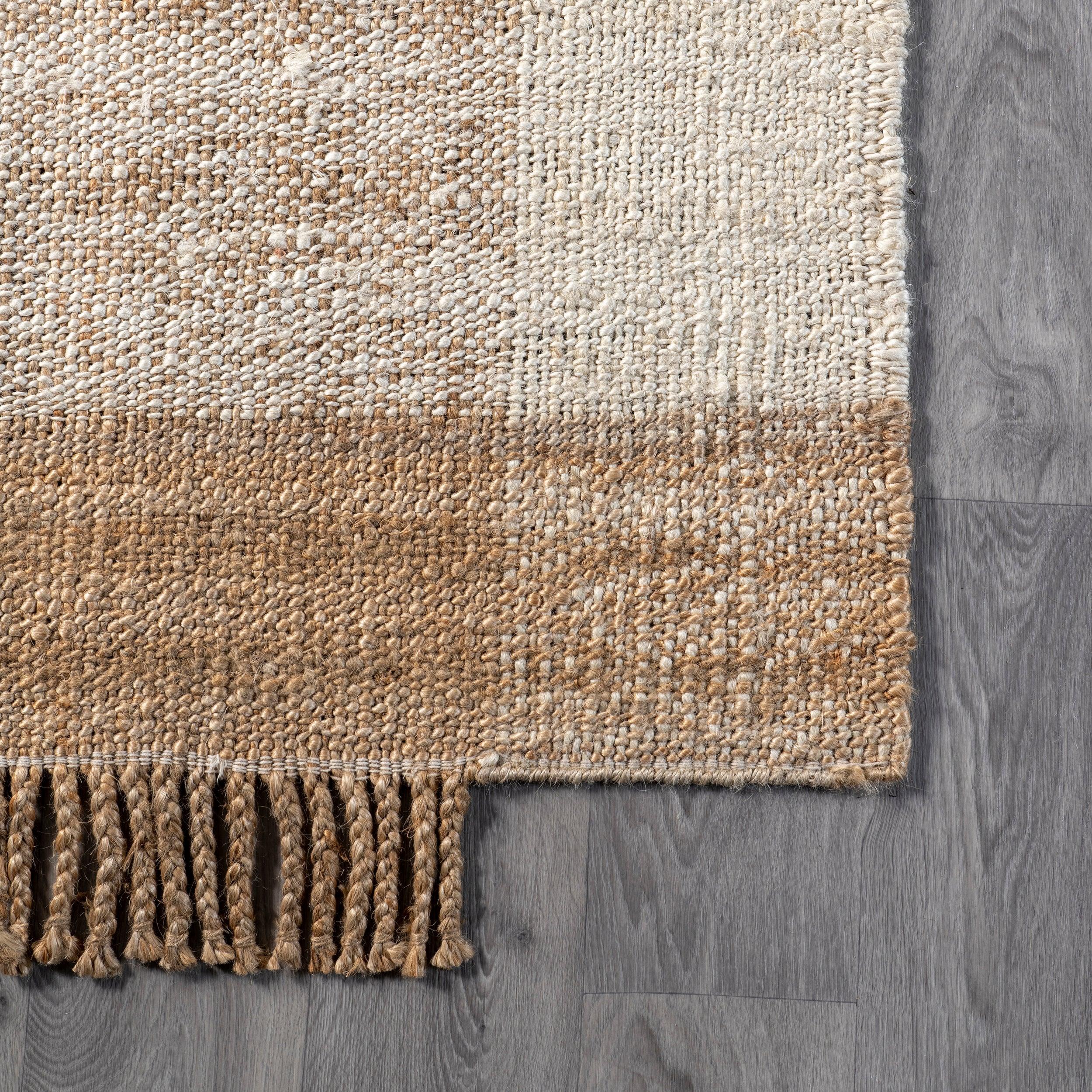 Fletcher Casual Jute Middle Tassel Area Rug - Frankwebs
