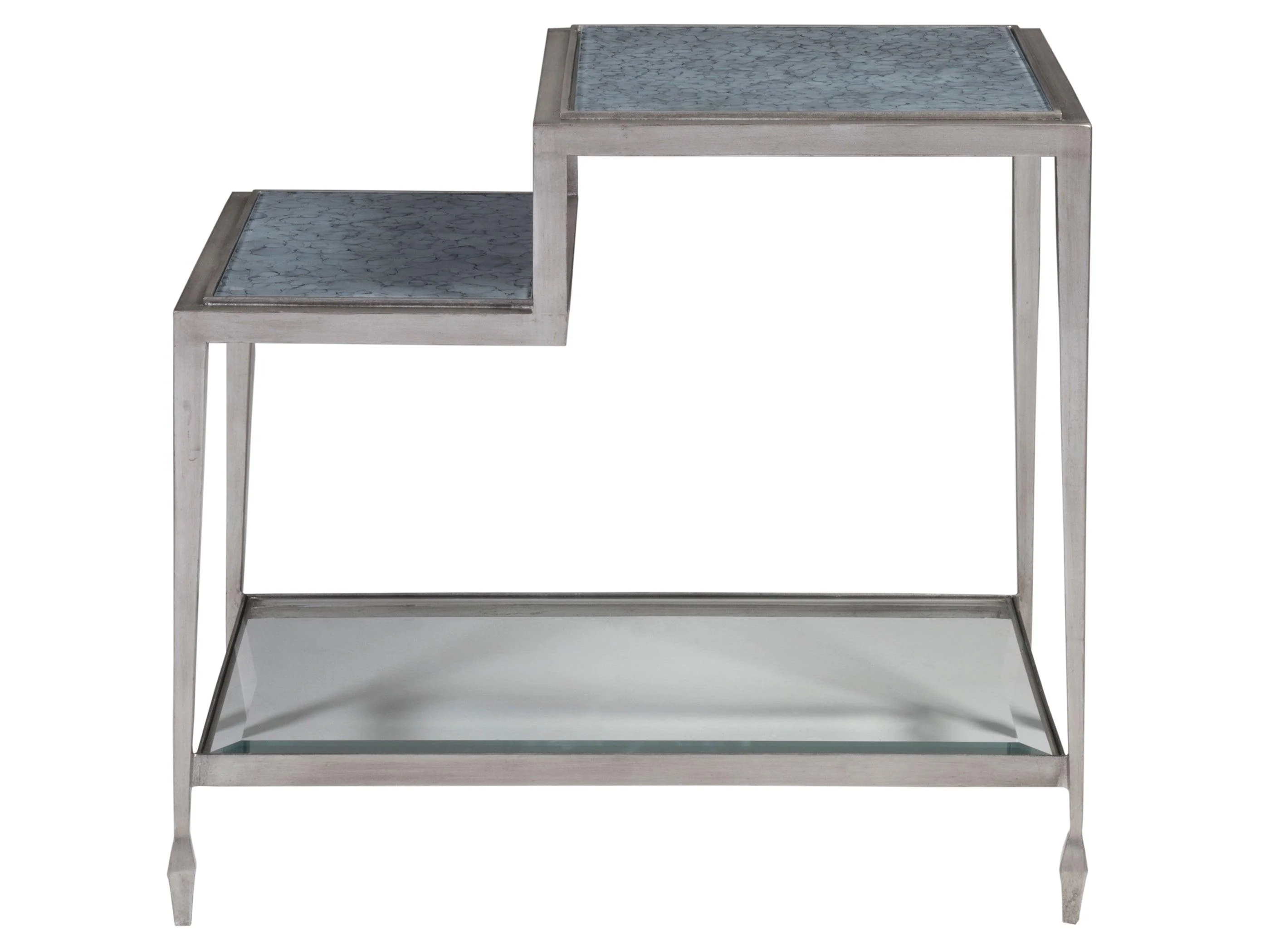 Signature Designs Sashay Silver Rectangular End Table - Frankwebs