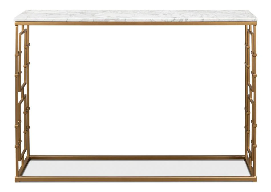 Brass Gate Console Table - Frankwebs