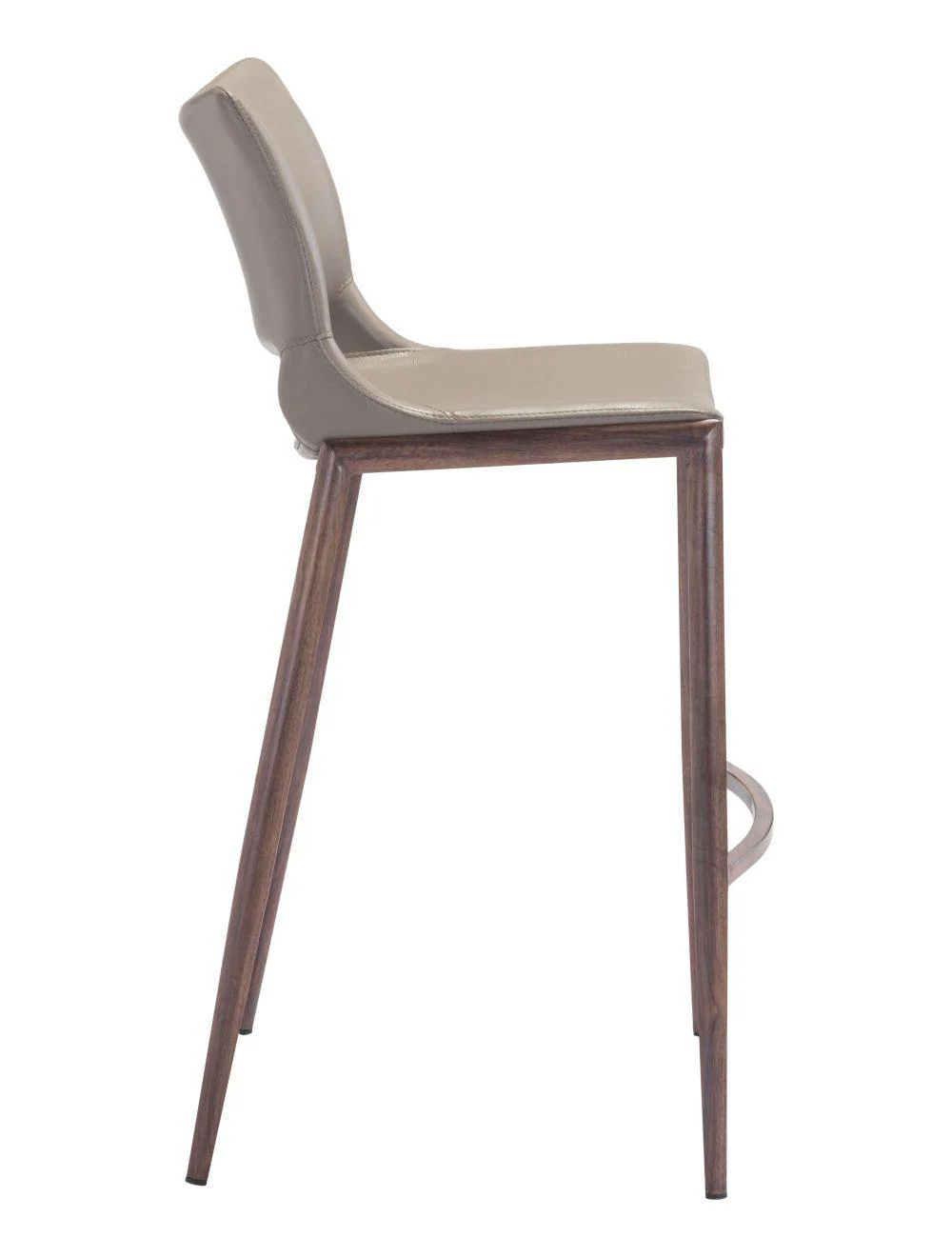 Ace Bar Chair (Set of 2) Gray & Walnut - Frankwebs