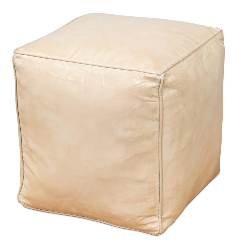 Sunday Afternoon Leather Cube - Taupe - Frankwebs