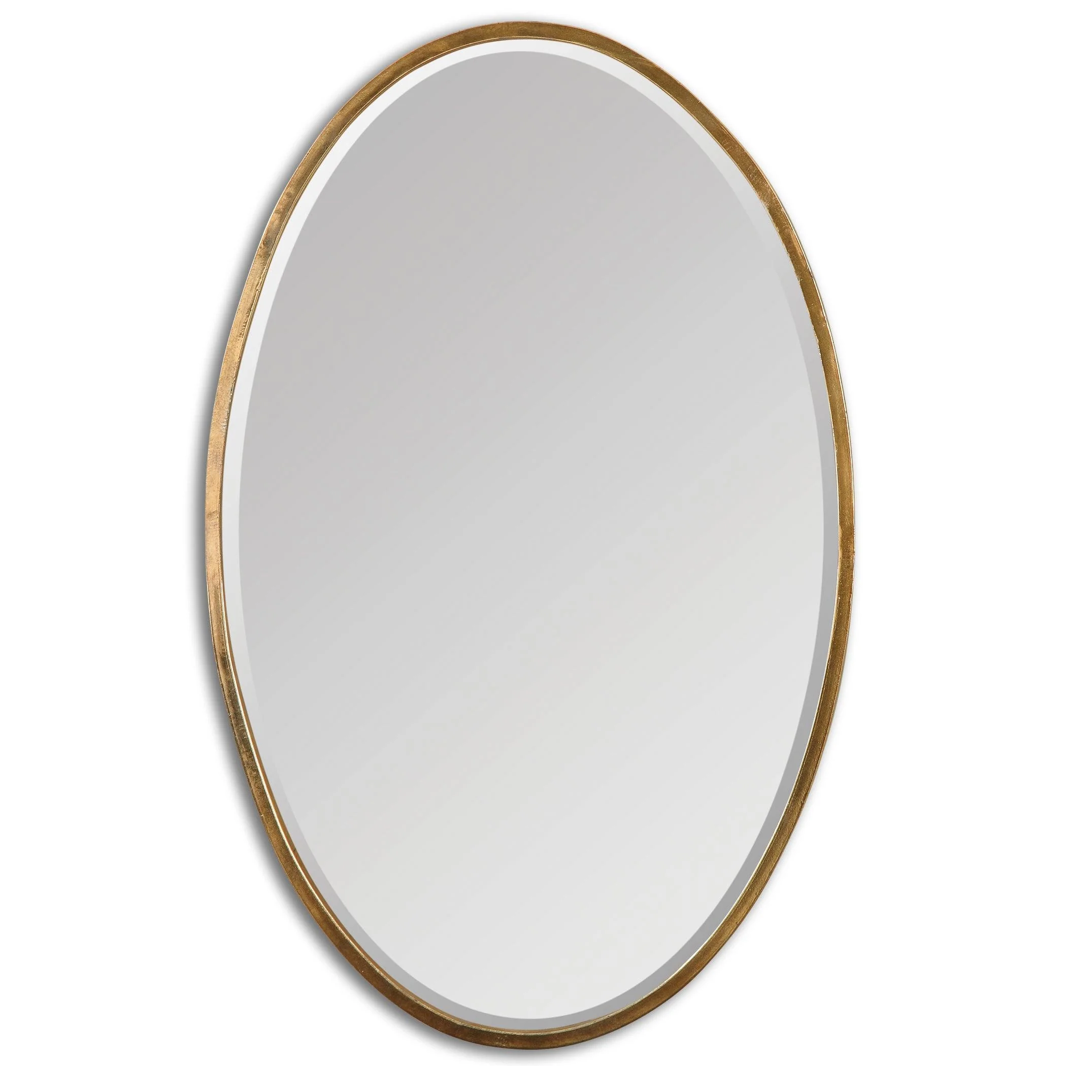 HERLEVA GOLD OVAL MIRROR - Frankwebs