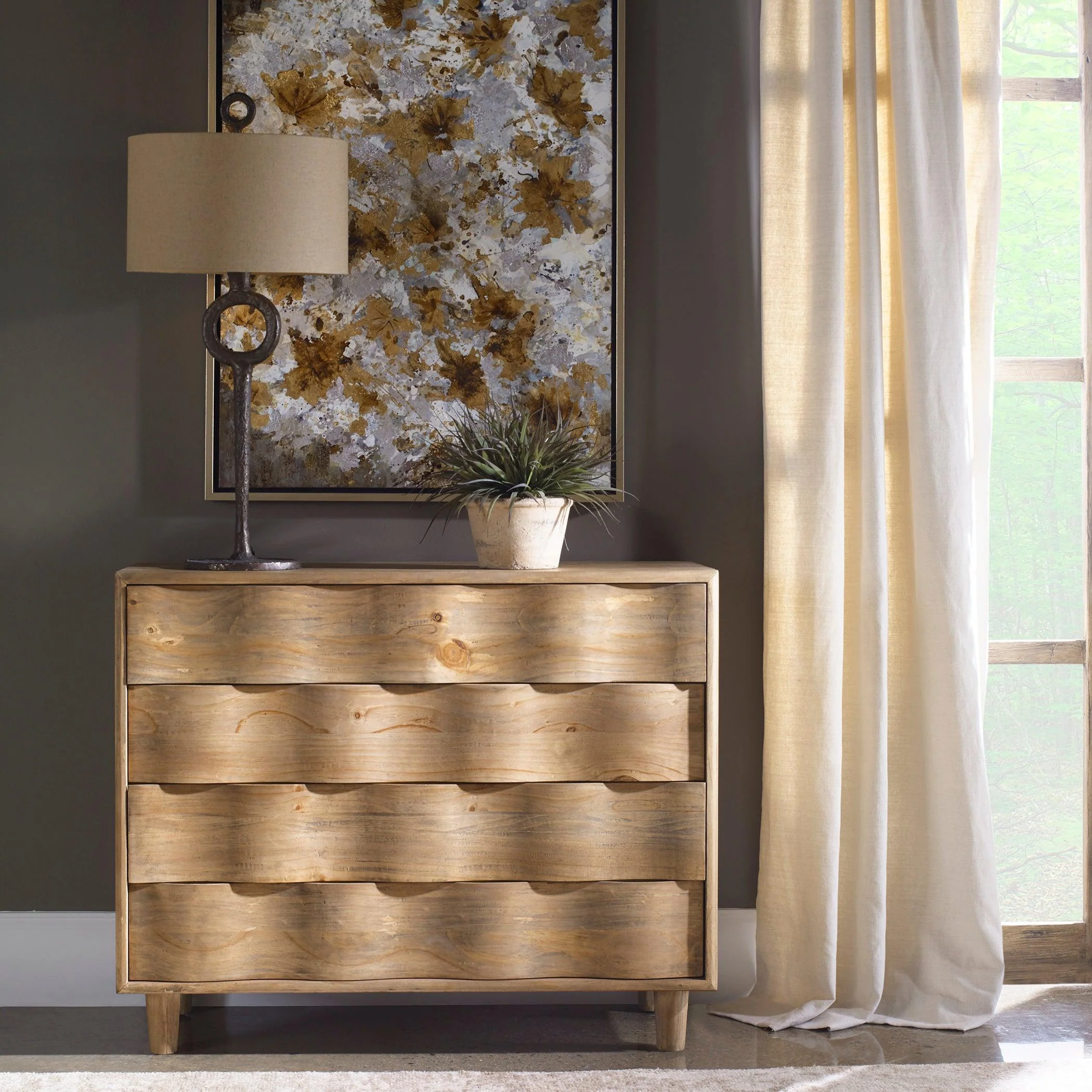 CRAWFORD LIGHT OAK ACCENT SIDEBOARD - Frankwebs