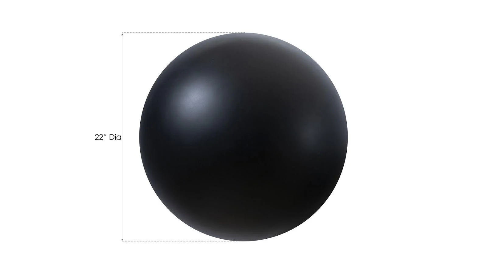 Ball on the Wall, Large, Matte Black - Frankwebs