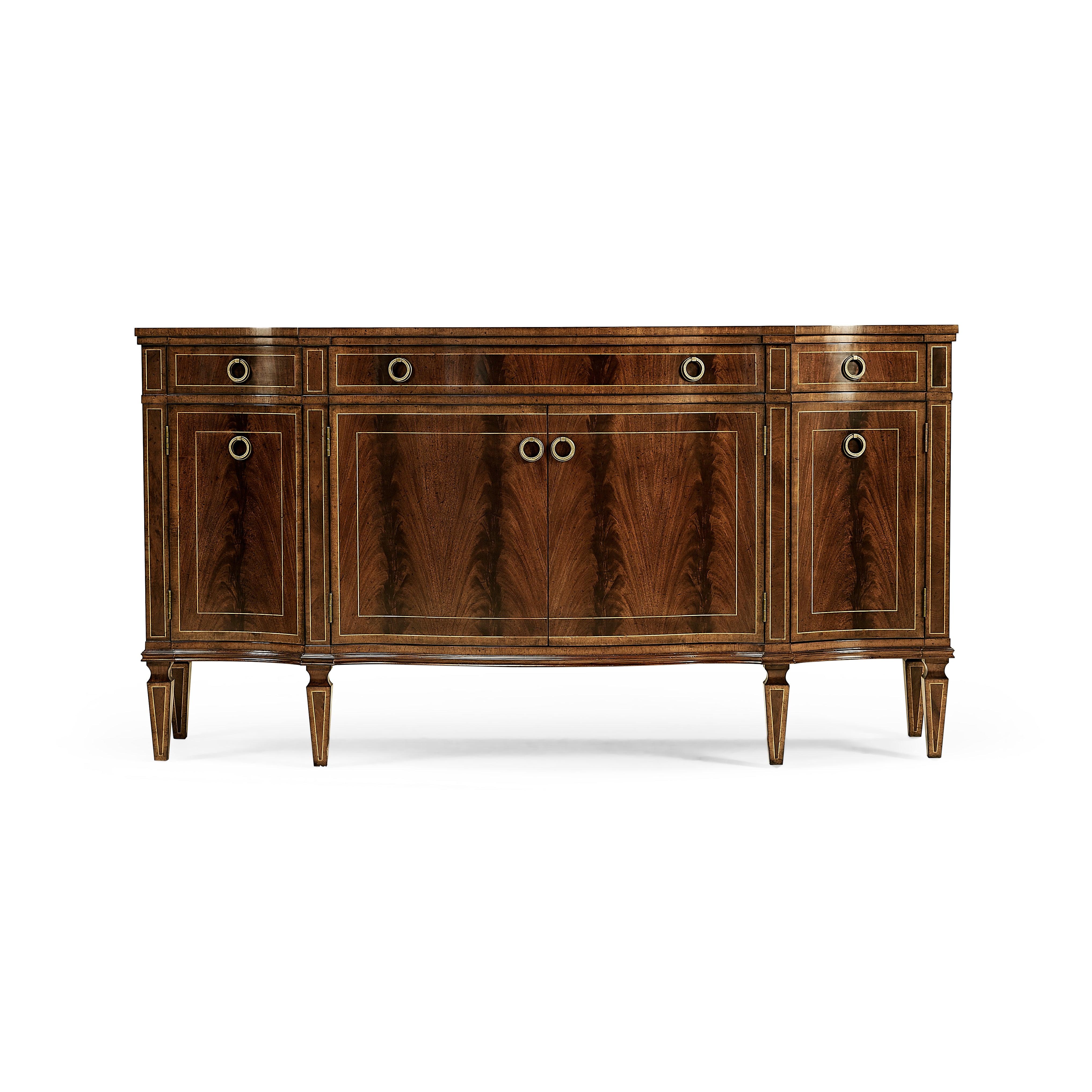 Buckingham Serpentine Mahogany Credenza - Frankwebs