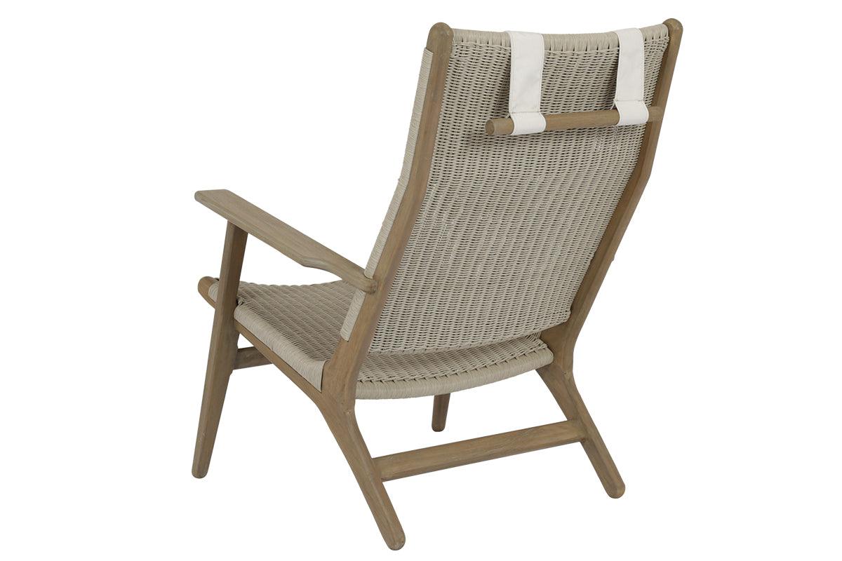 Coastal Teak Cushionless Highback Chair - Frankwebs