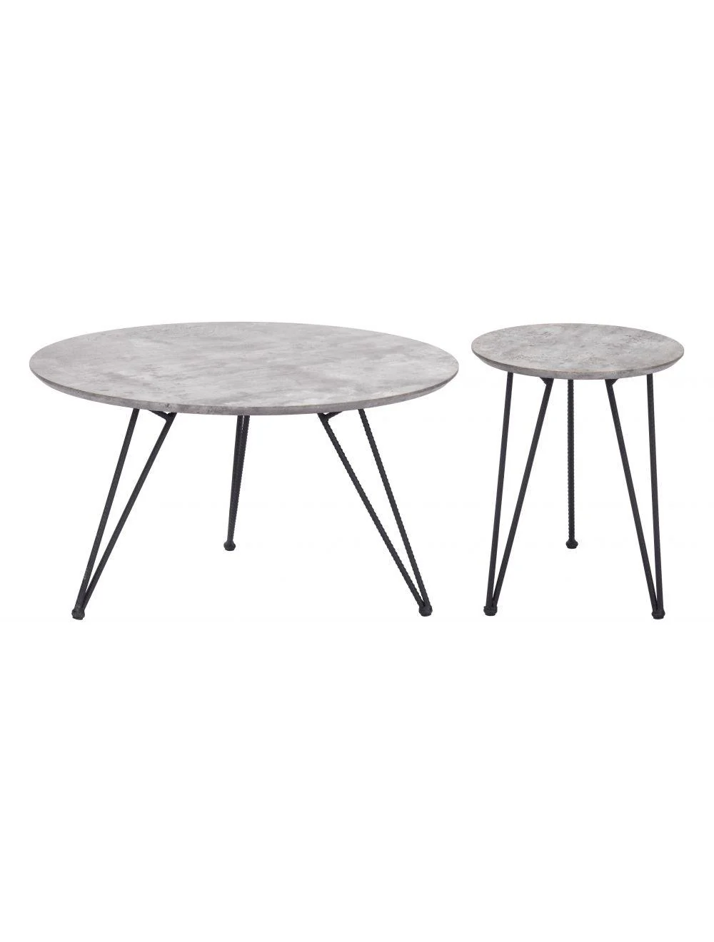 Kerris Coffee Table Set Gray & Black - Frankwebs