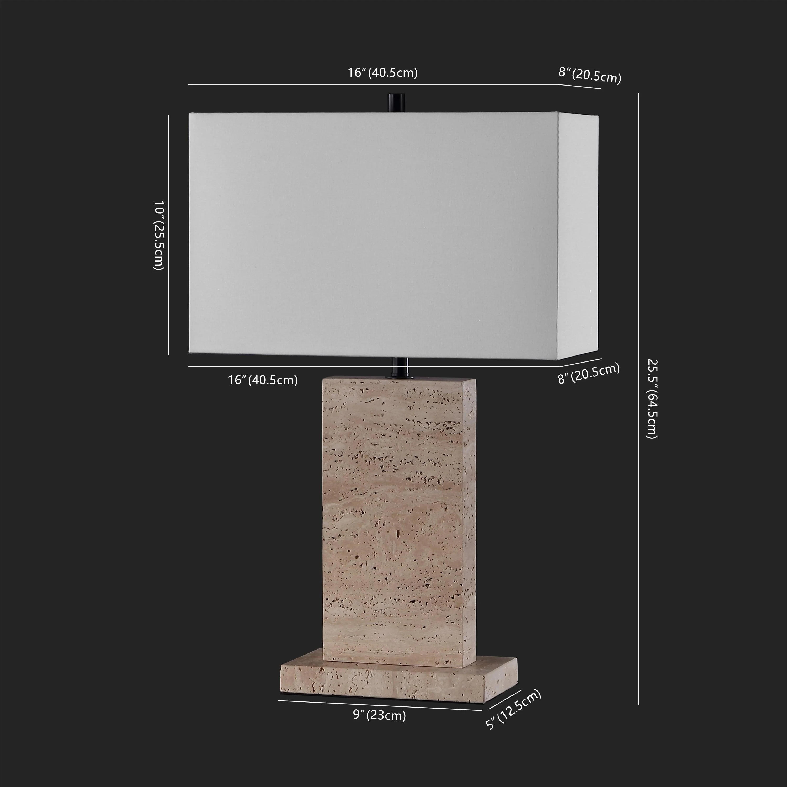 JENNABRIANA TRAVERTINE LAMP - Frankwebs