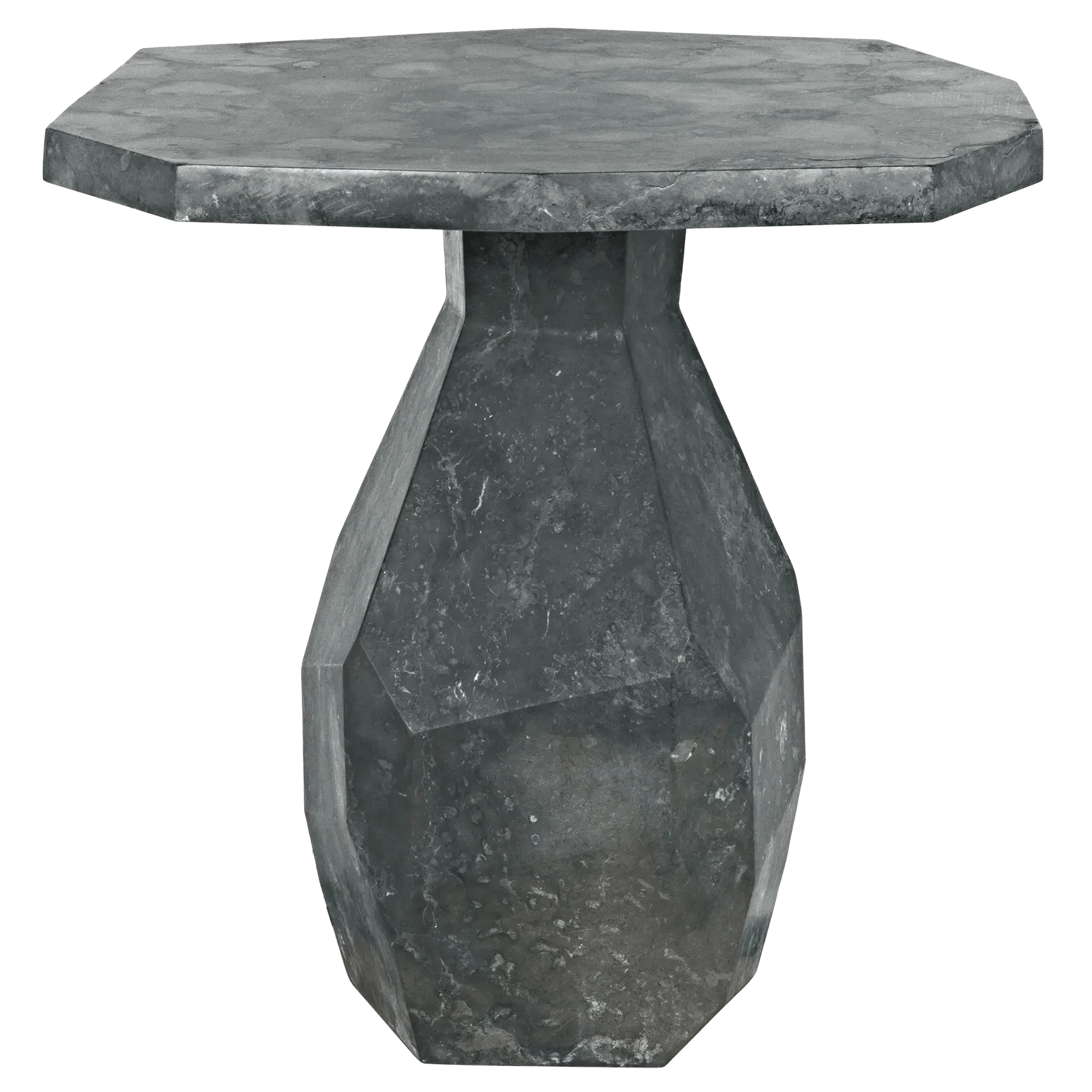Polyhedron Side Table - Black Marble - Frankwebs