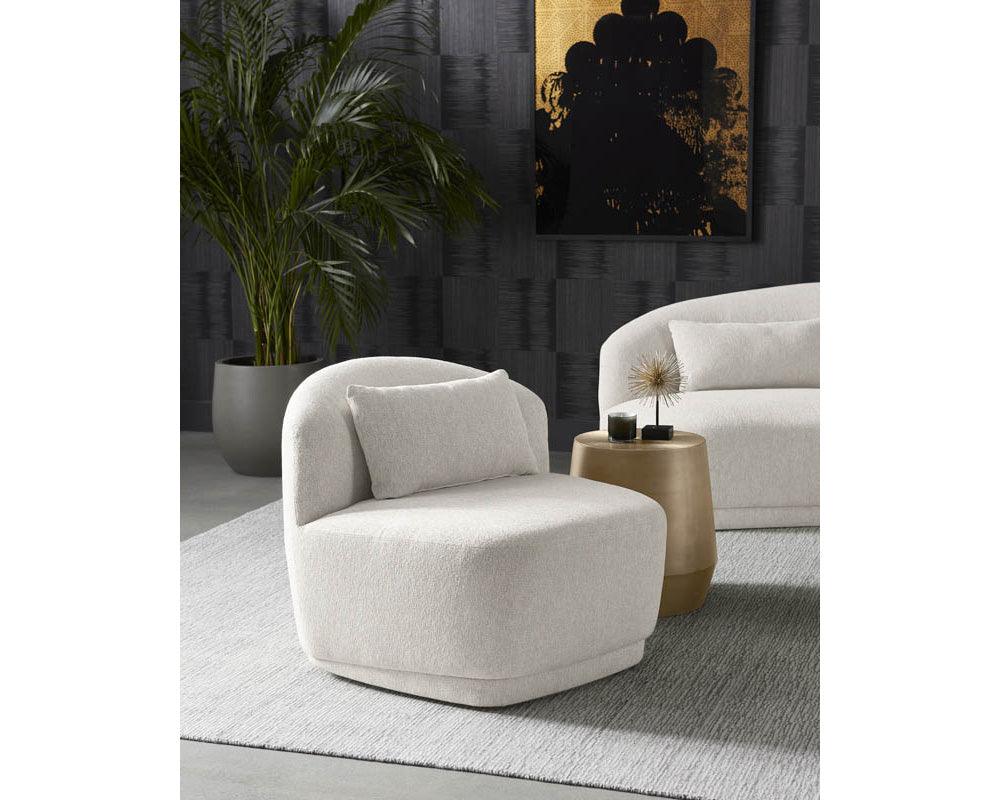 Soraya Swivel Armless Chair - Frankwebs