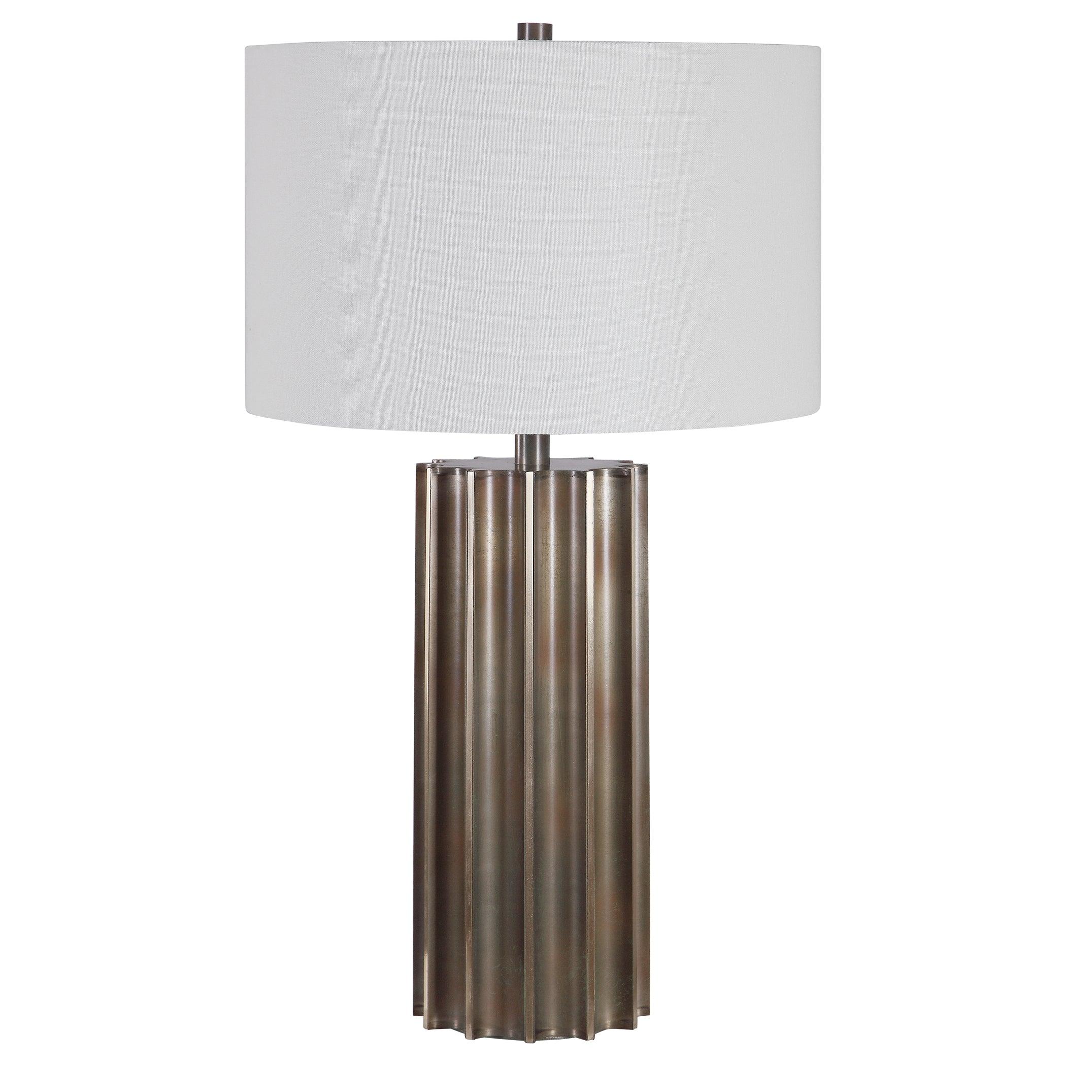 KHALIO GUN METAL TABLE LAMP - Frankwebs