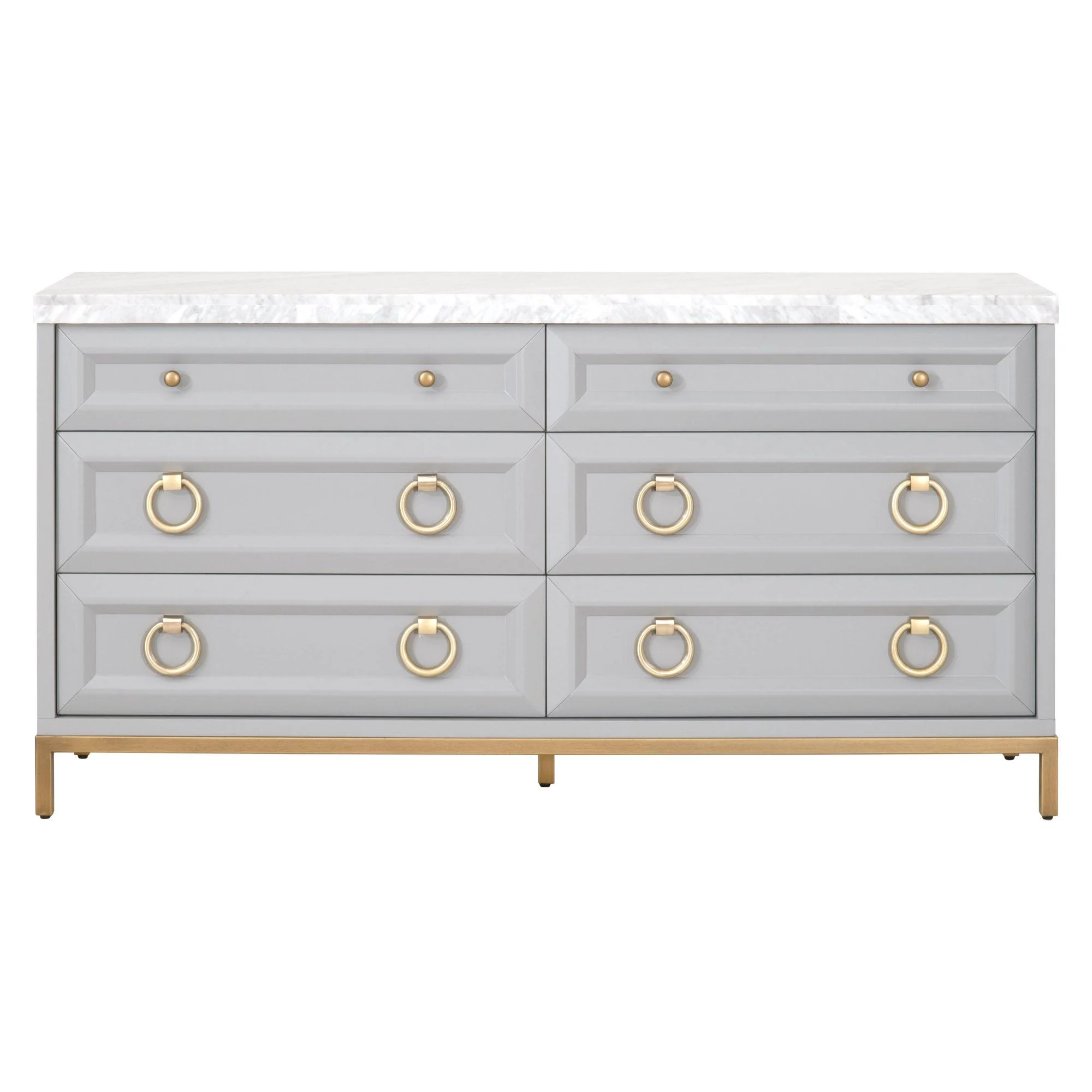 Azure Carrera 6-Drawer Double Dresser - Frankwebs