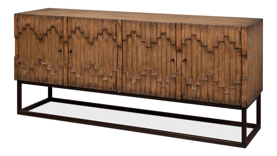 Aztec Sideboard On Stand - Brown - Frankwebs