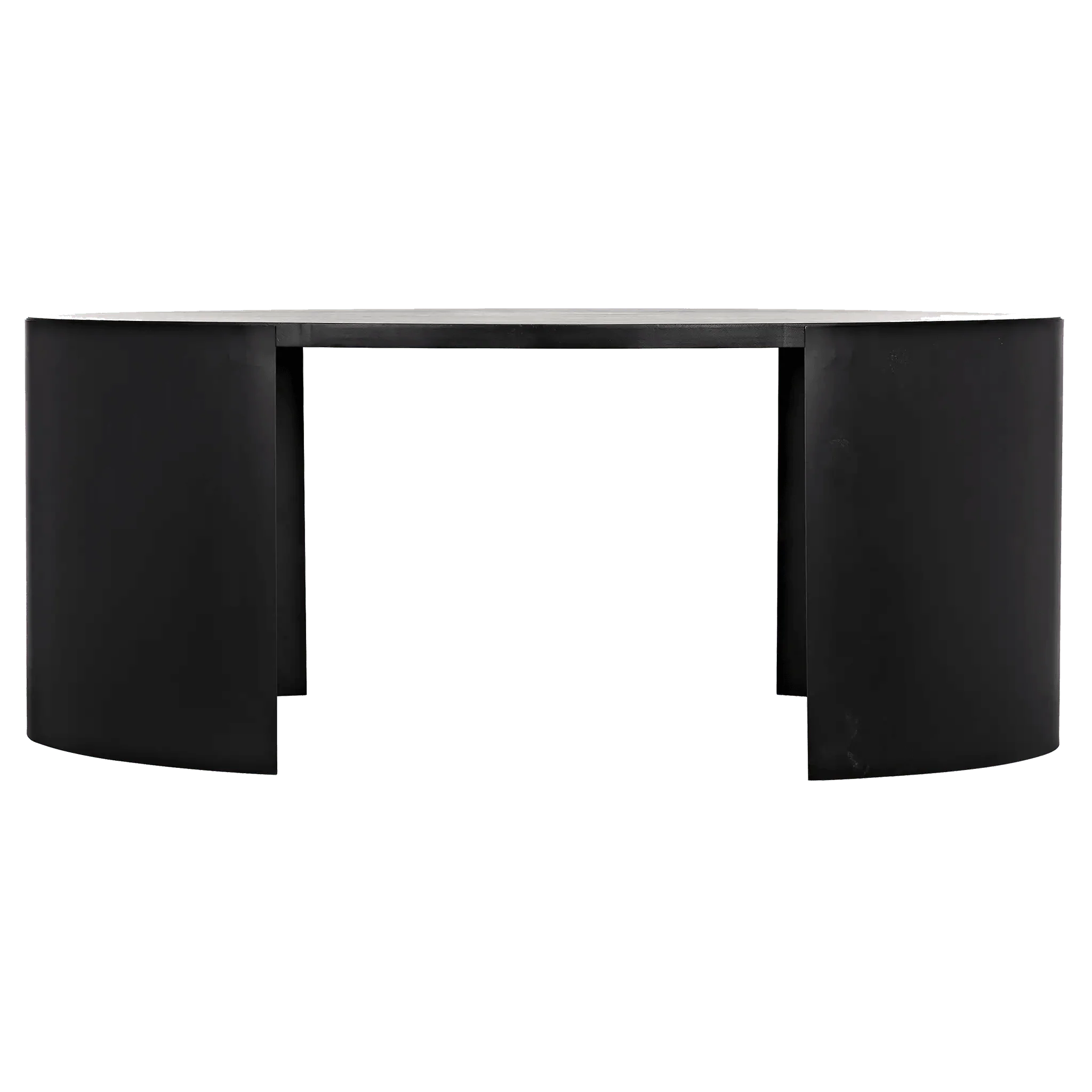 Marigold Desk, Ebony Walnut with Black Steel - Frankwebs