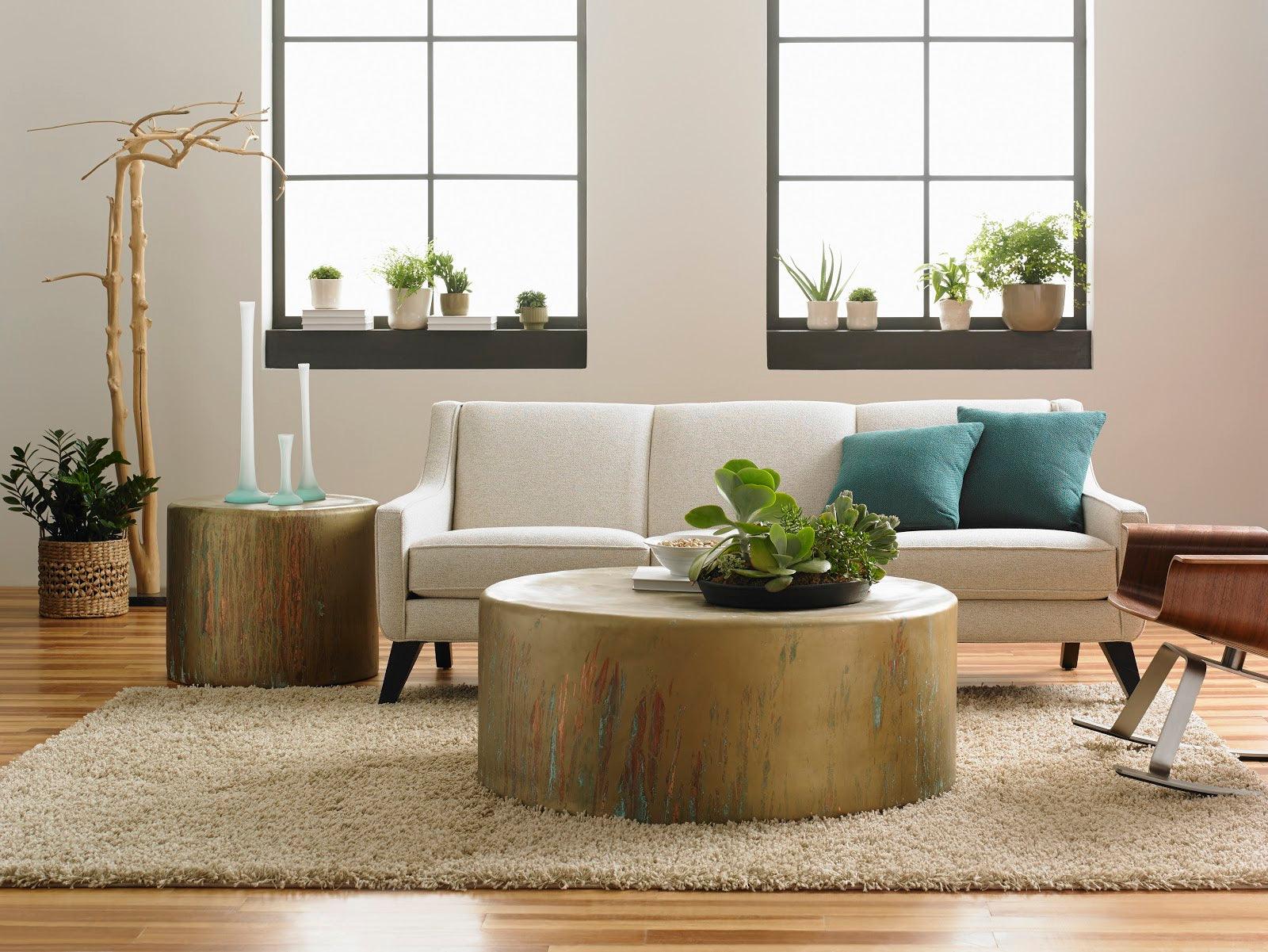 Button Coffee Table, Lichen Finish - Frankwebs