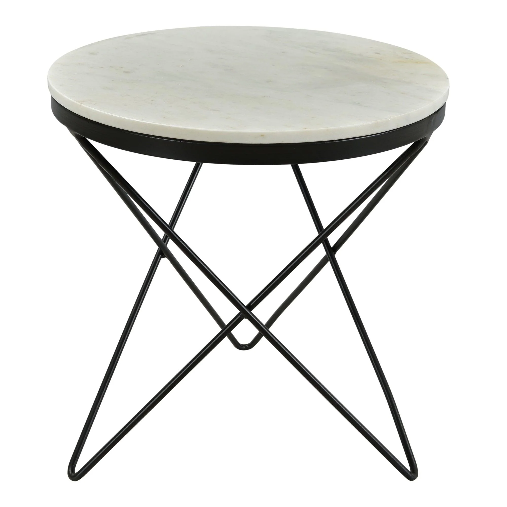 Haley Side Table Black Base - Frankwebs