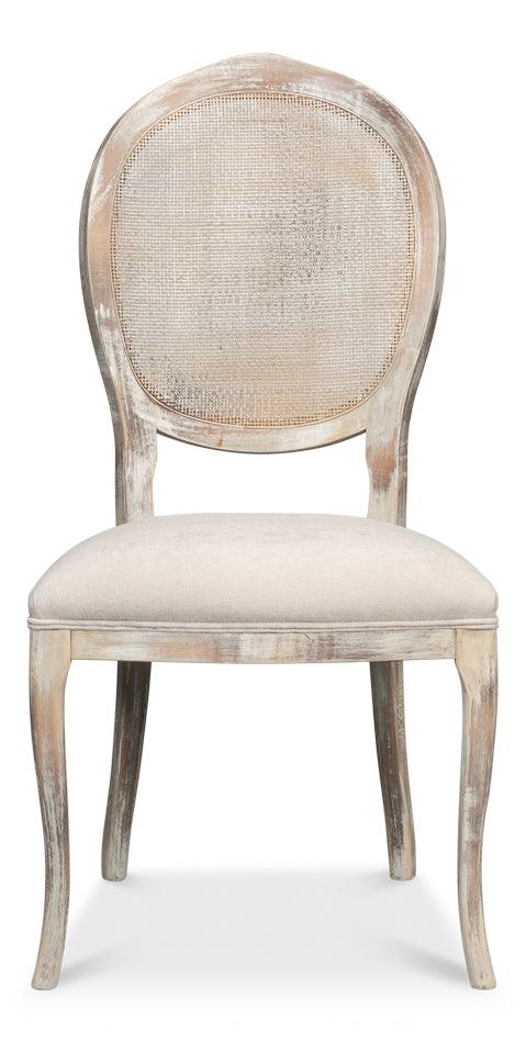 Oval Cane Back S/Chair Grey Oak - Taupe - Set of 2 - Frankwebs