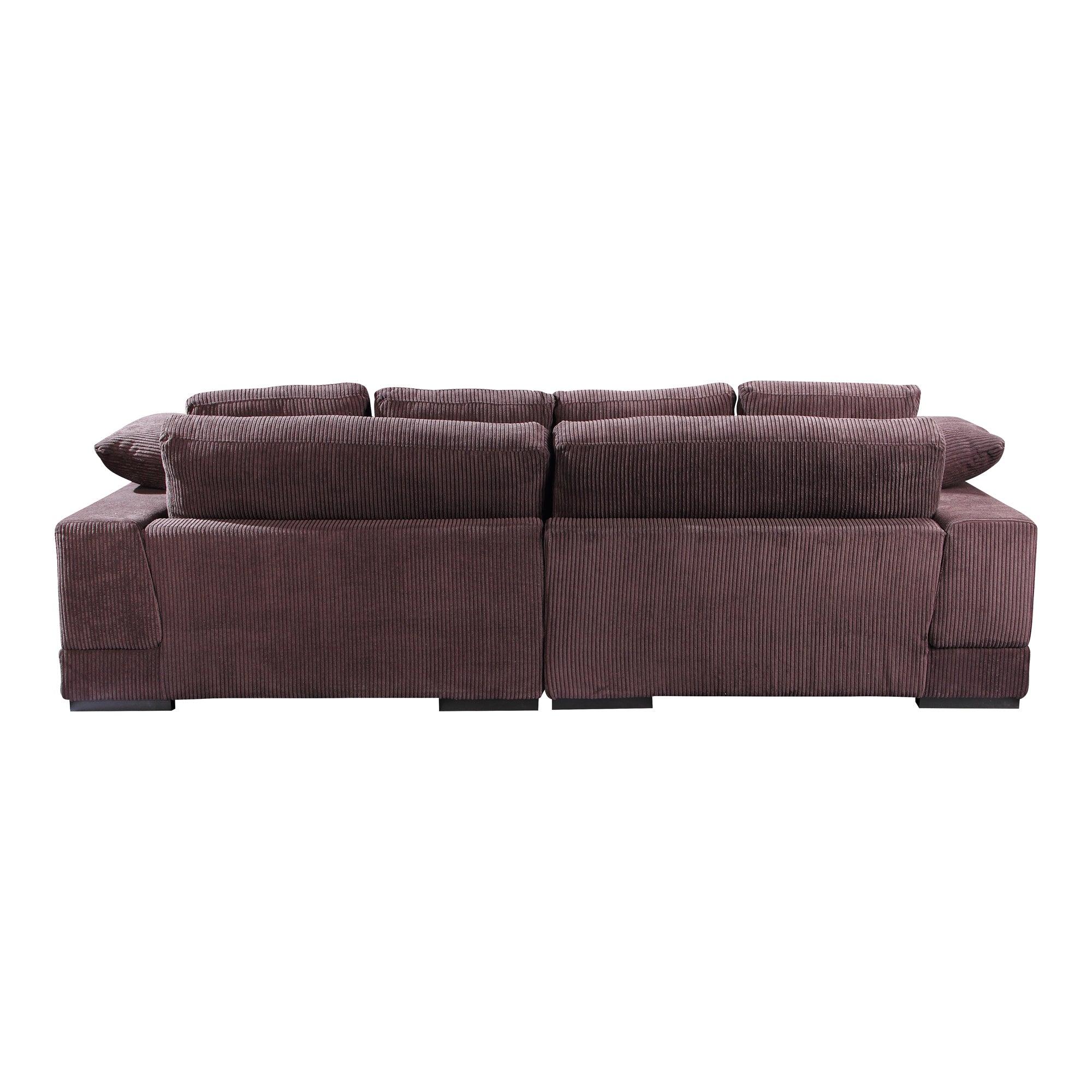 Plunge Sectional Dark Brown - Frankwebs