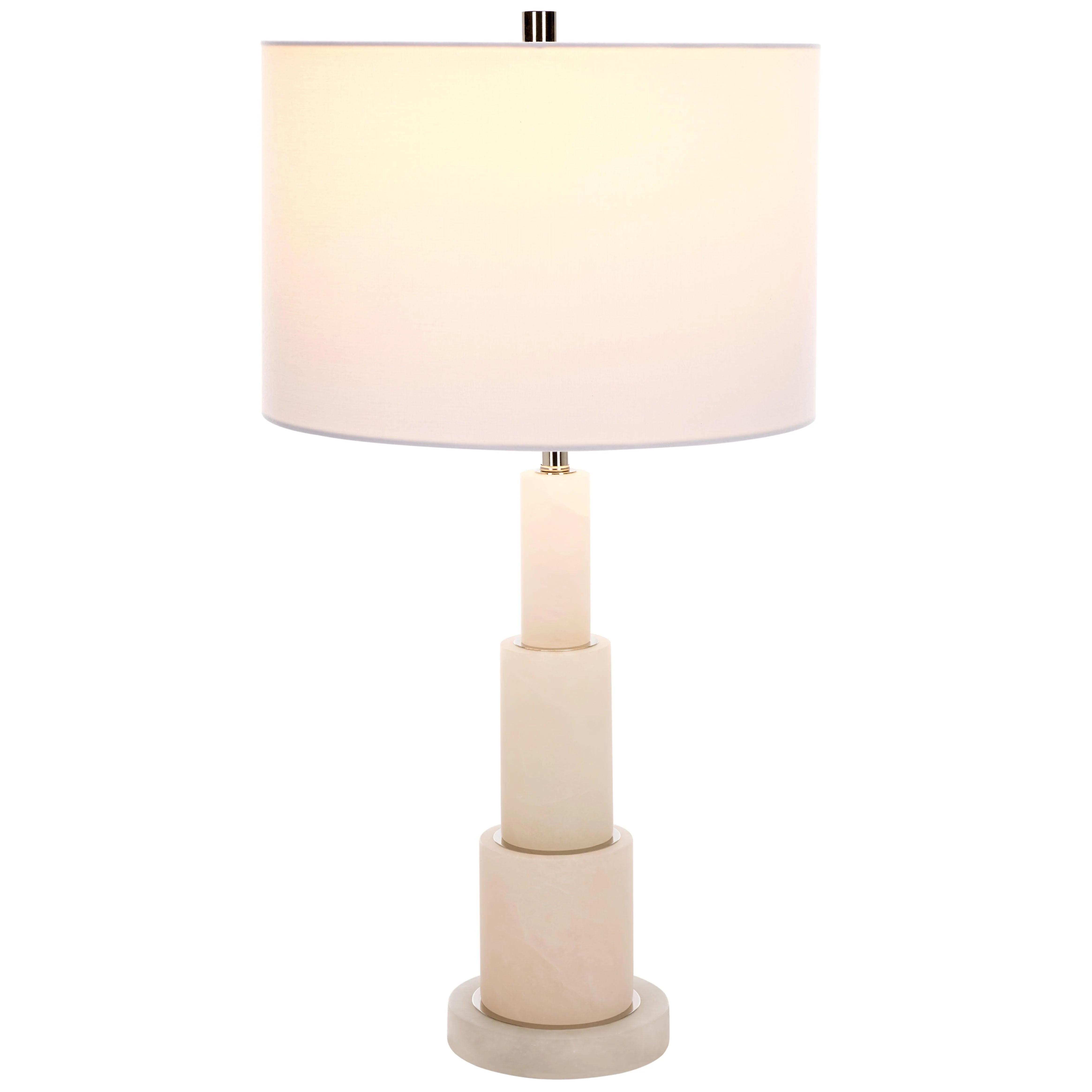 GARDINER ALABASTER TIERED TABLE LAMP - Frankwebs