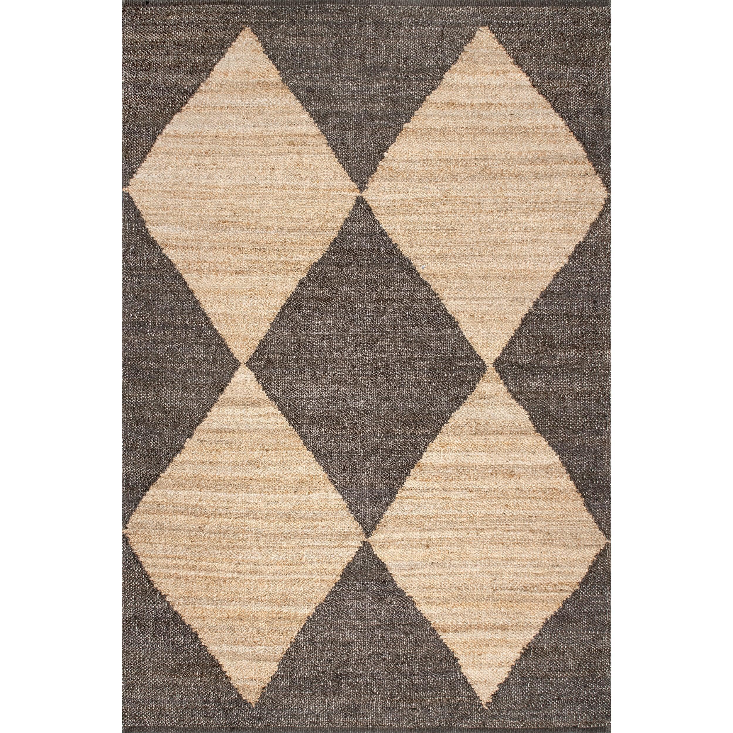 Pandora Diamond Jute Area Rug - Frankwebs