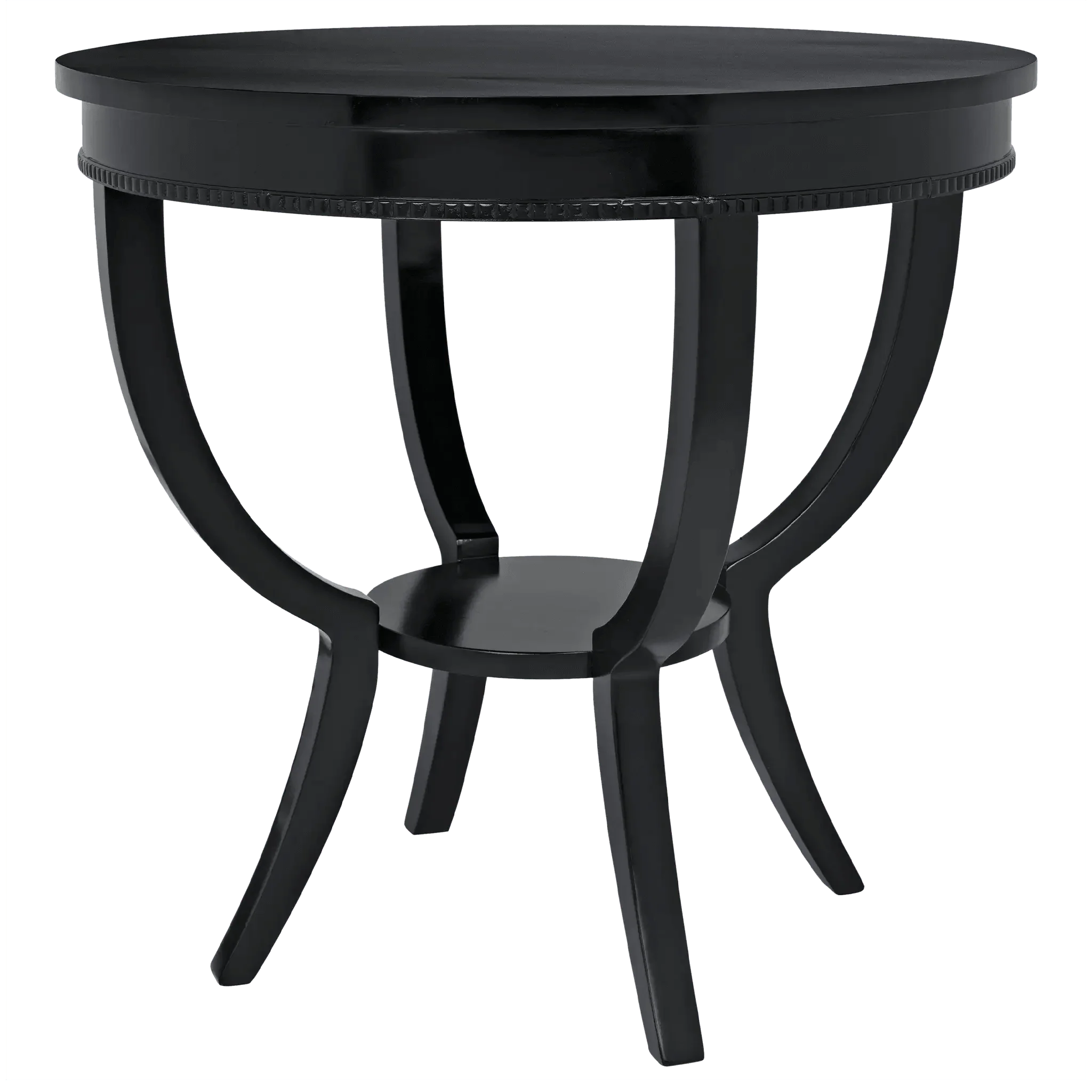 Scheffield Round End Table, Black - Frankwebs
