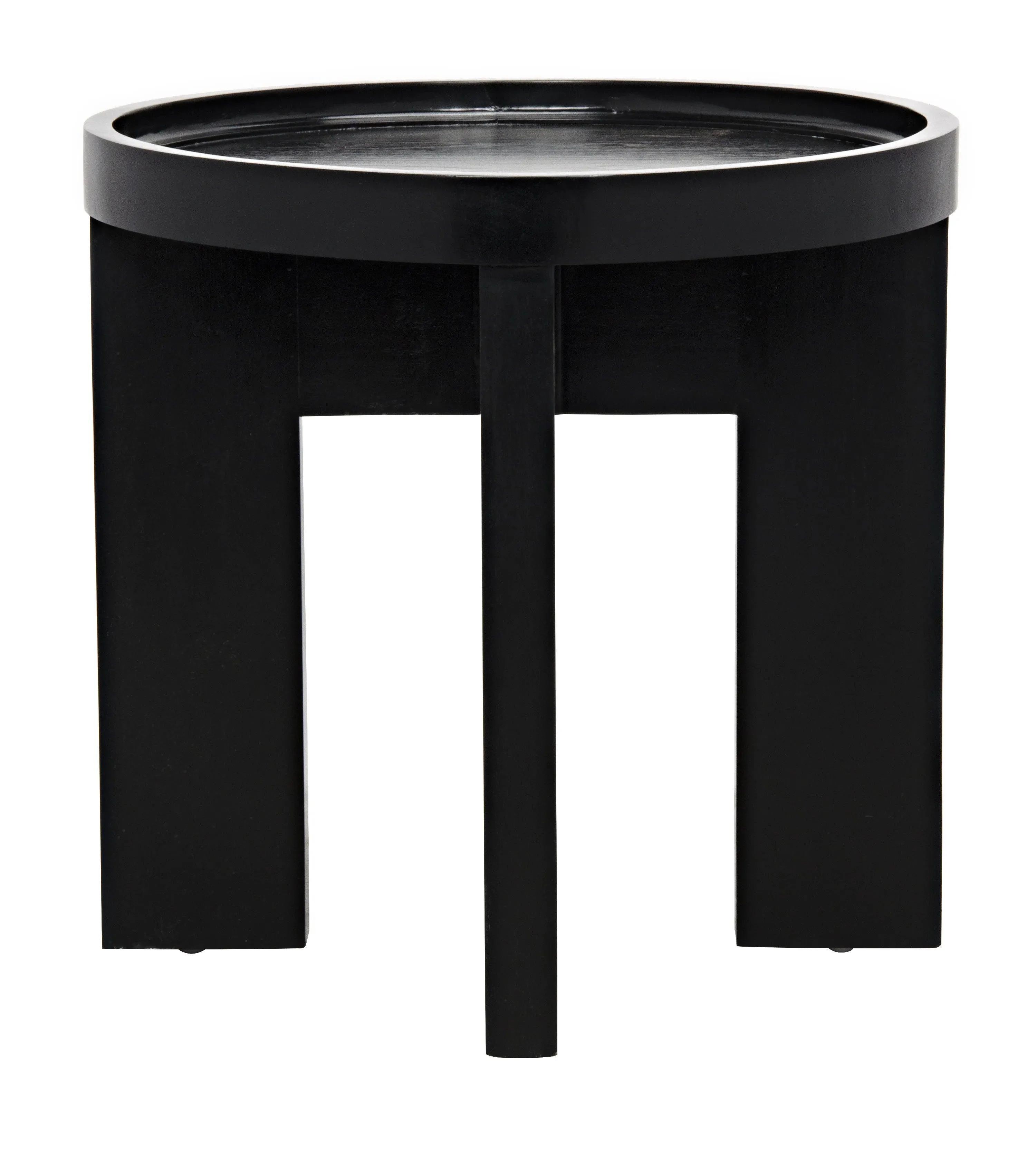 Gavin Side Table, Hand Rubbed Black - Frankwebs