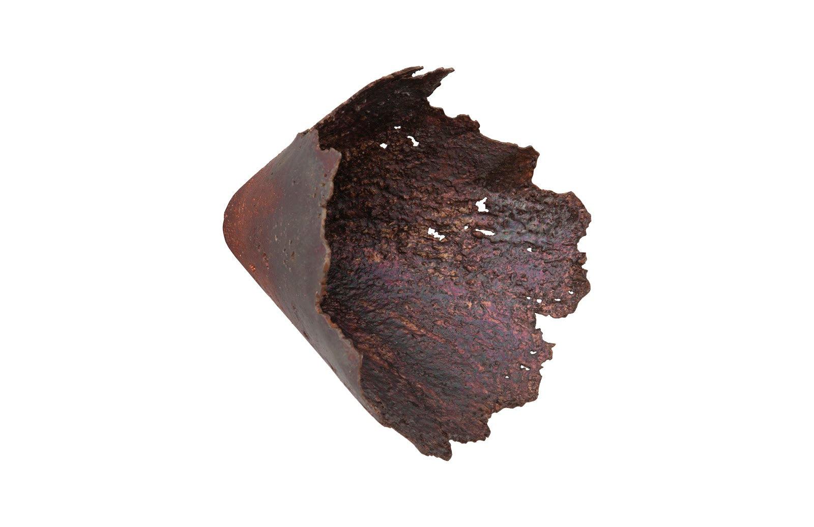 Jagged Splash Bowl Wall Art, Oxidized Copper Finish - Frankwebs