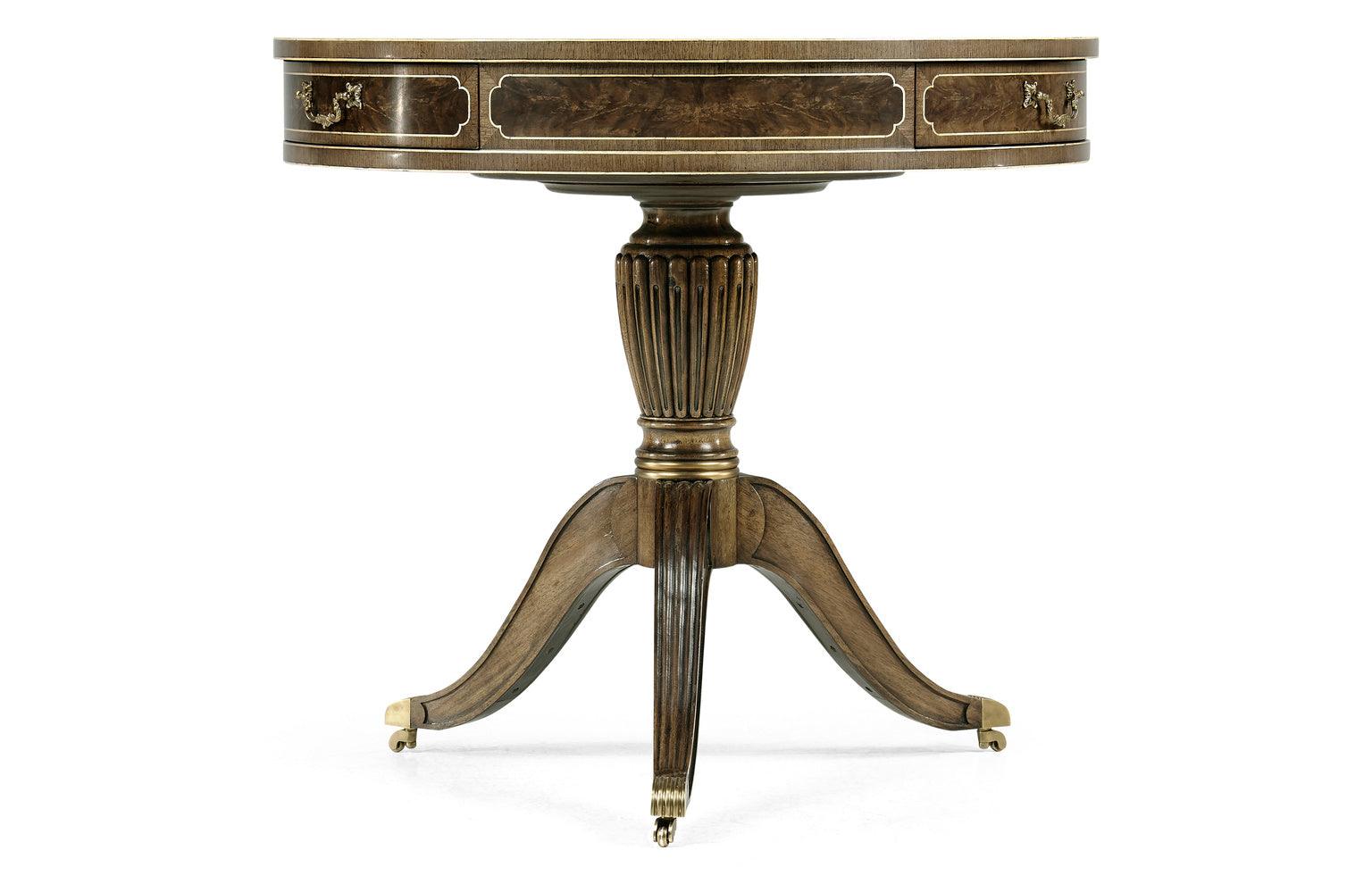 Buckingham Bleached Mahogany Drum Table - Frankwebs