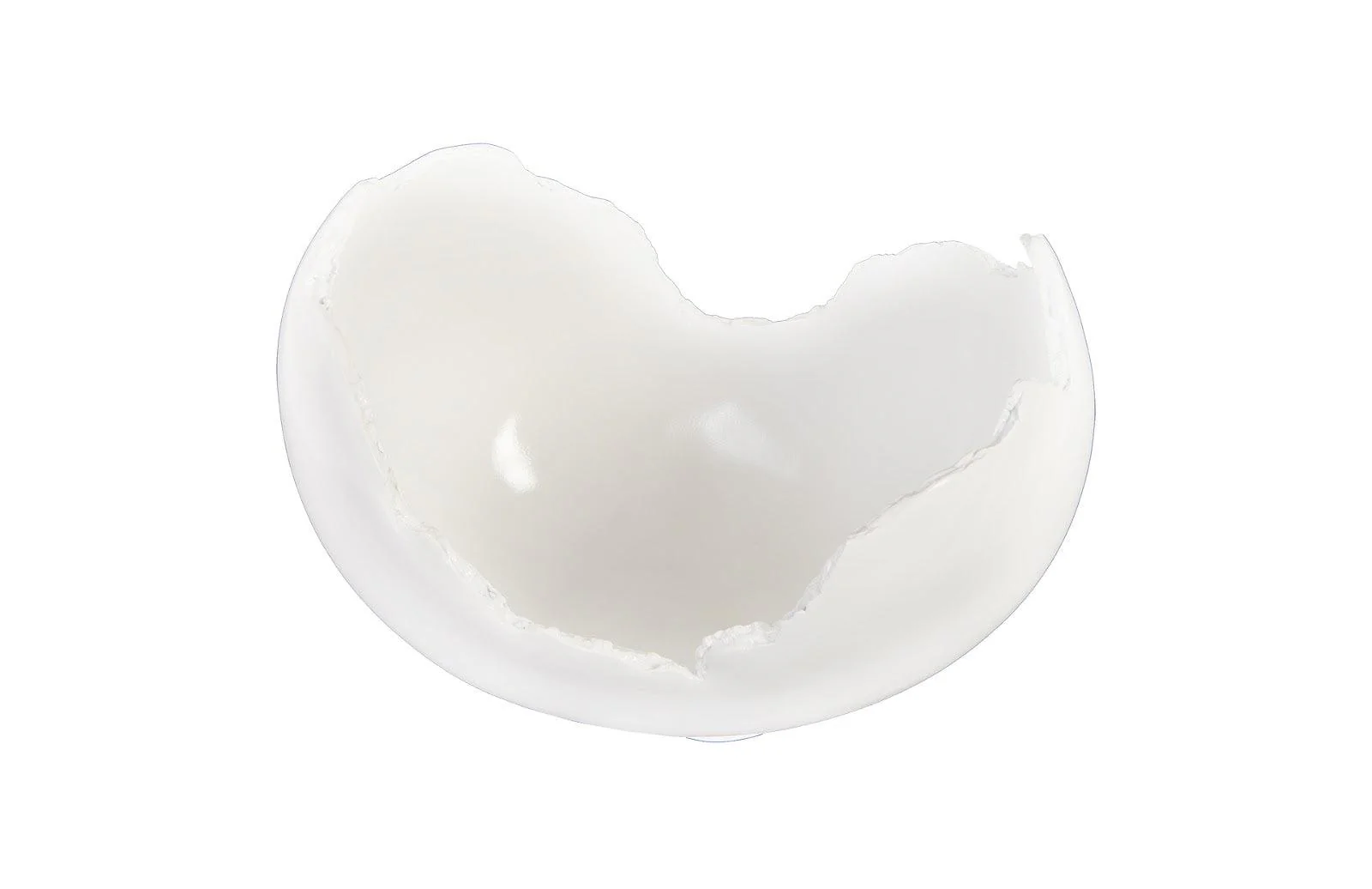 Burled Bowl, Glossy White - Frankwebs