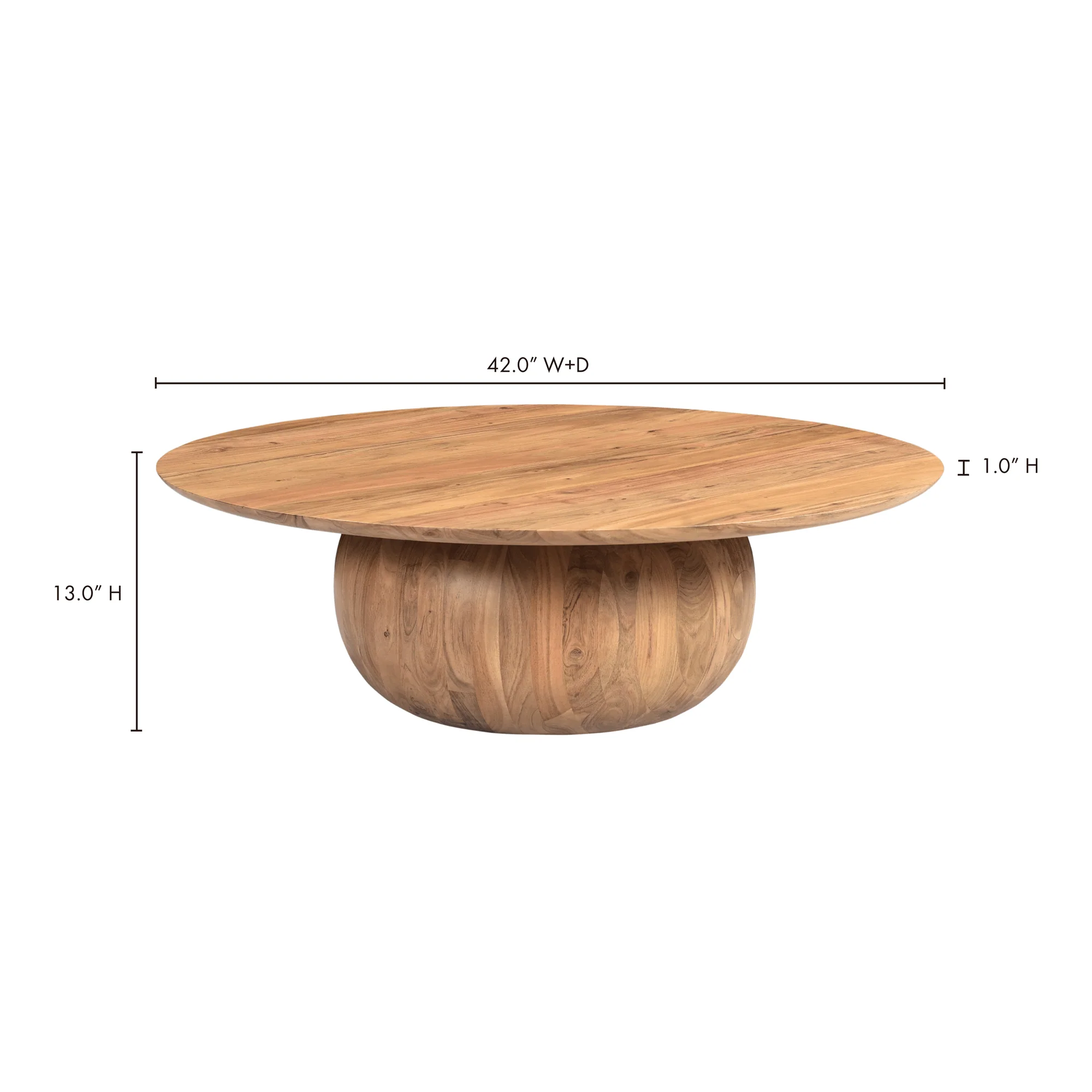 Bradbury Coffee Table Large Natural Acacia - Frankwebs