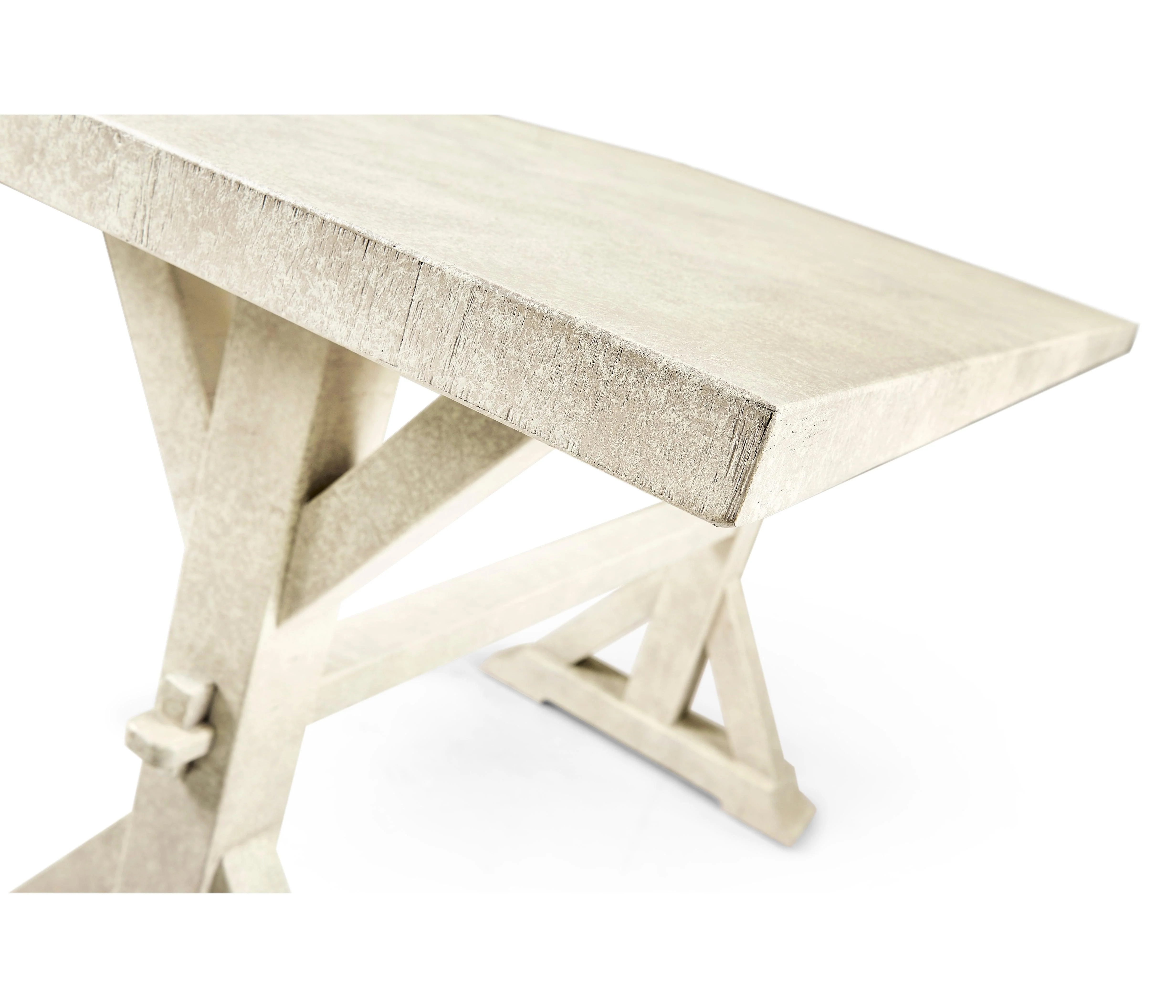 Casual Accents Whitewash Dining Table 54