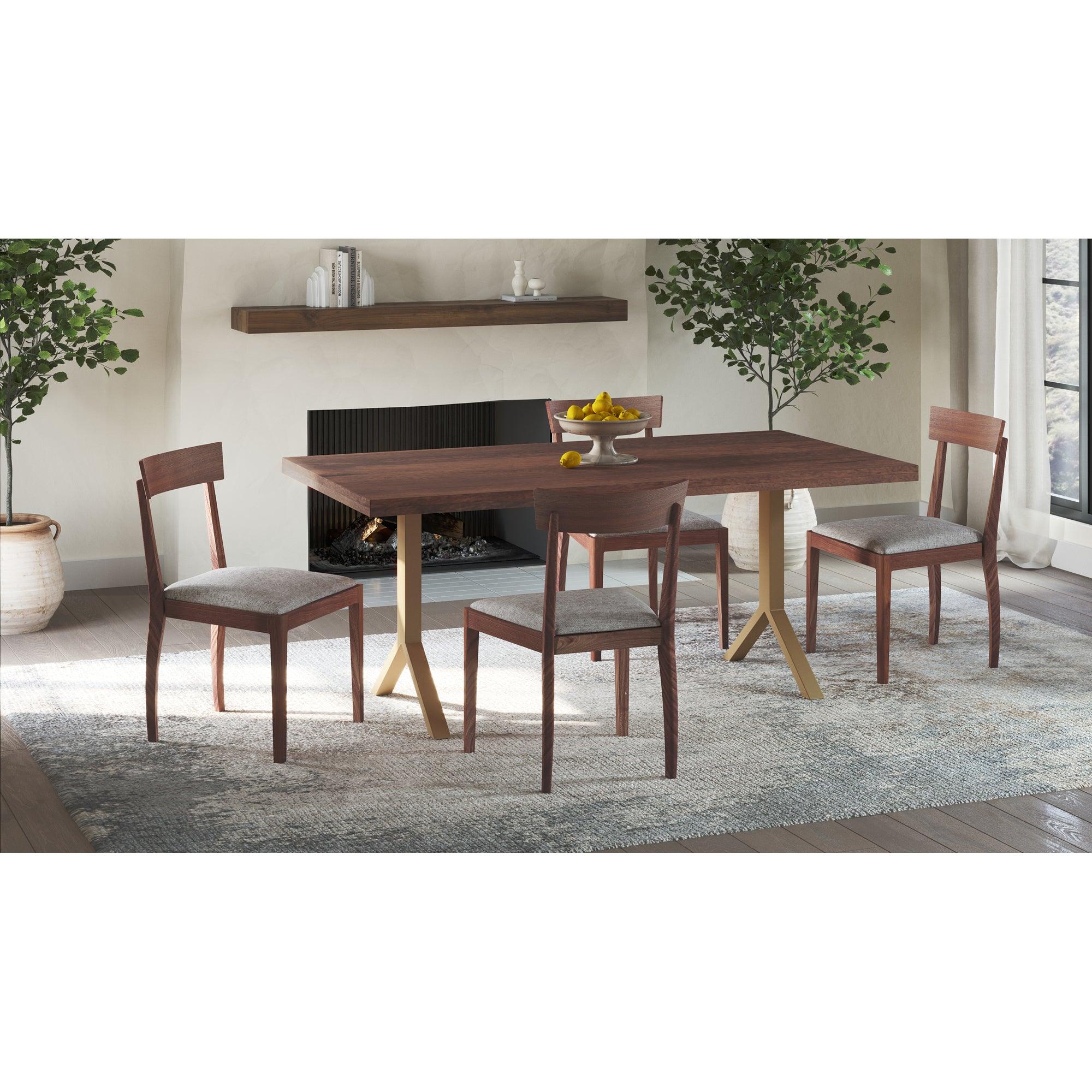 Leone Dining Chair Walnut - Set Of Two - Frankwebs