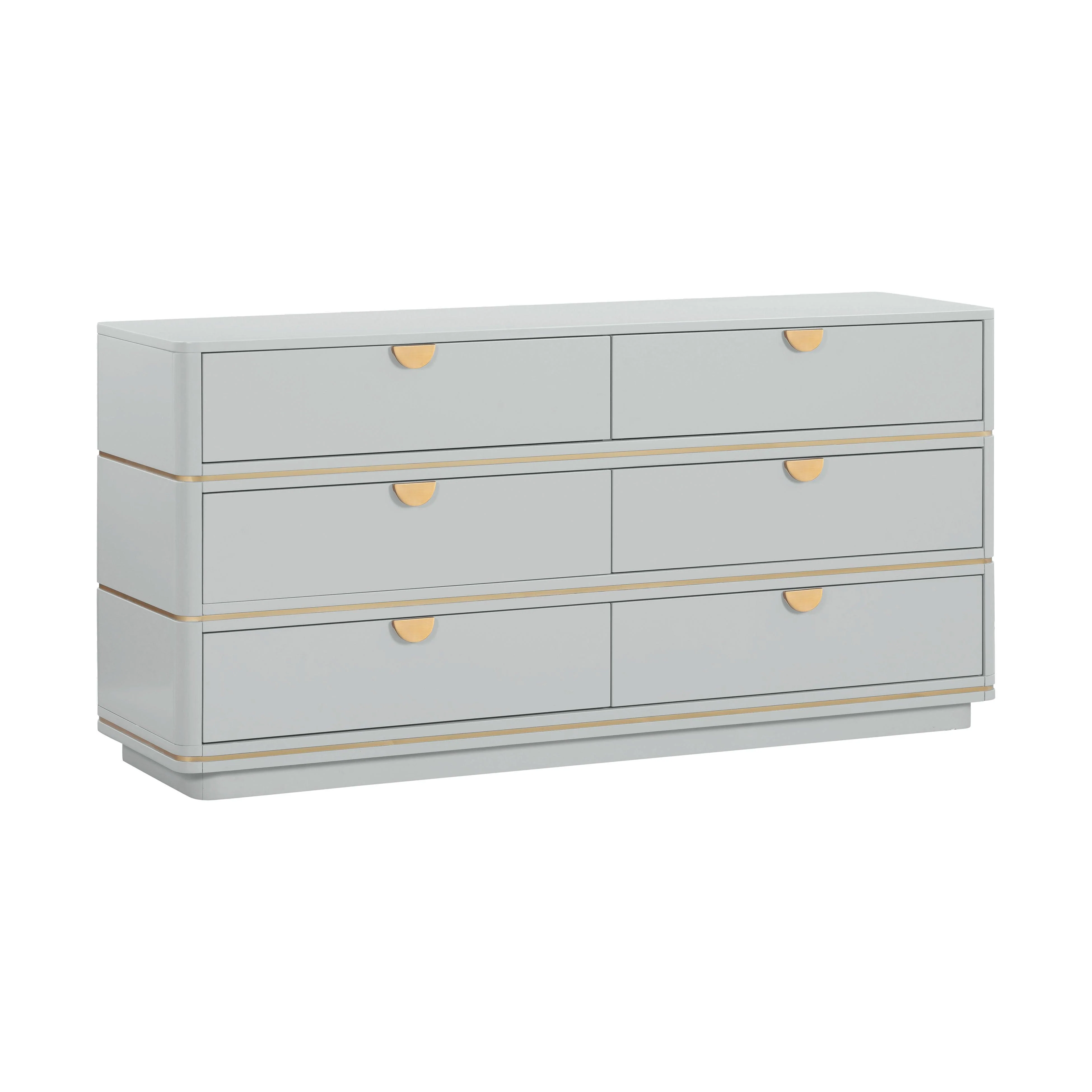 Julieta Grey 6 Drawer Dresser - Frankwebs